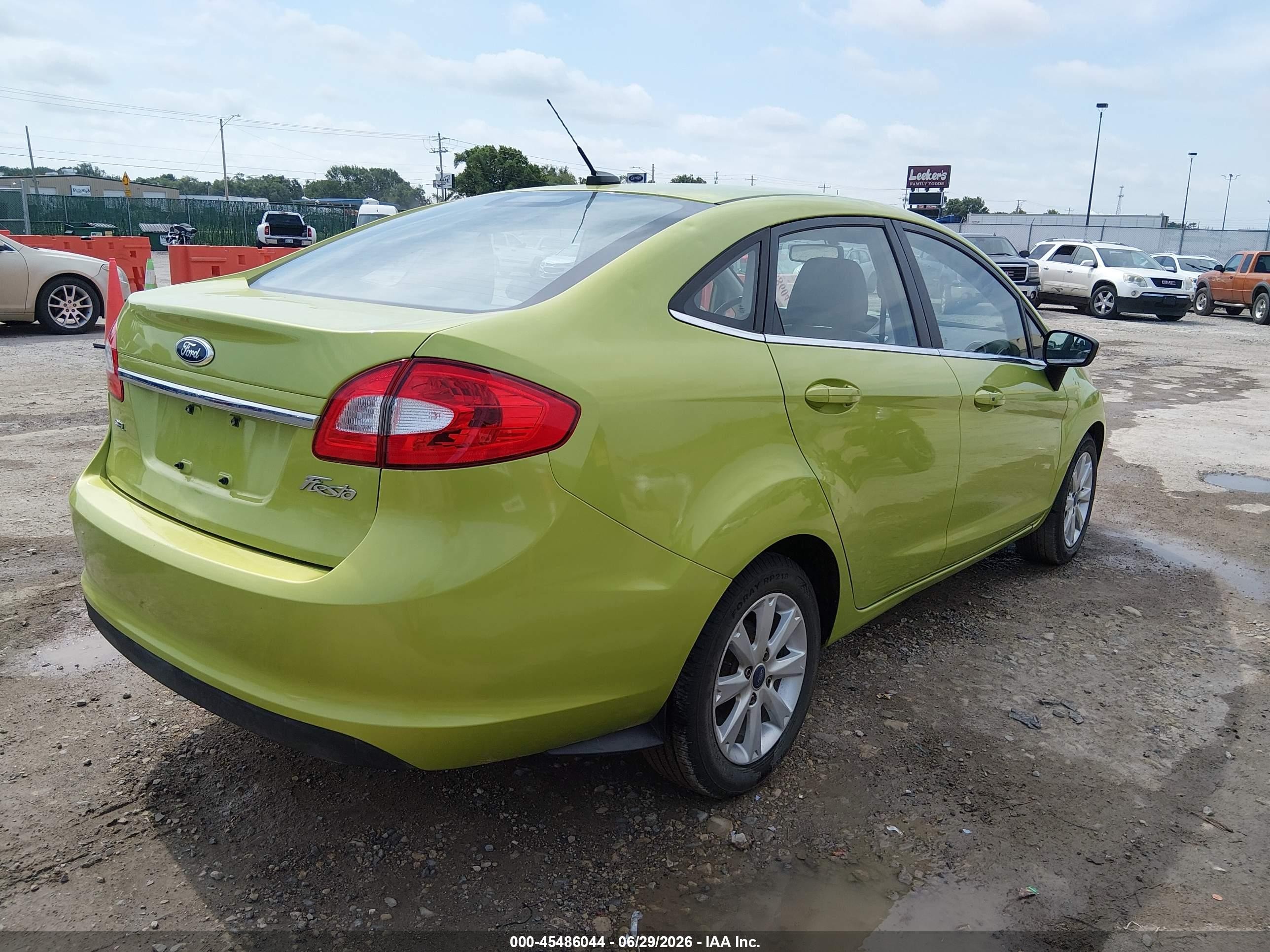 2012 Ford Fiesta Sel Зеленый vin: 3FADP4CJ7CM219814