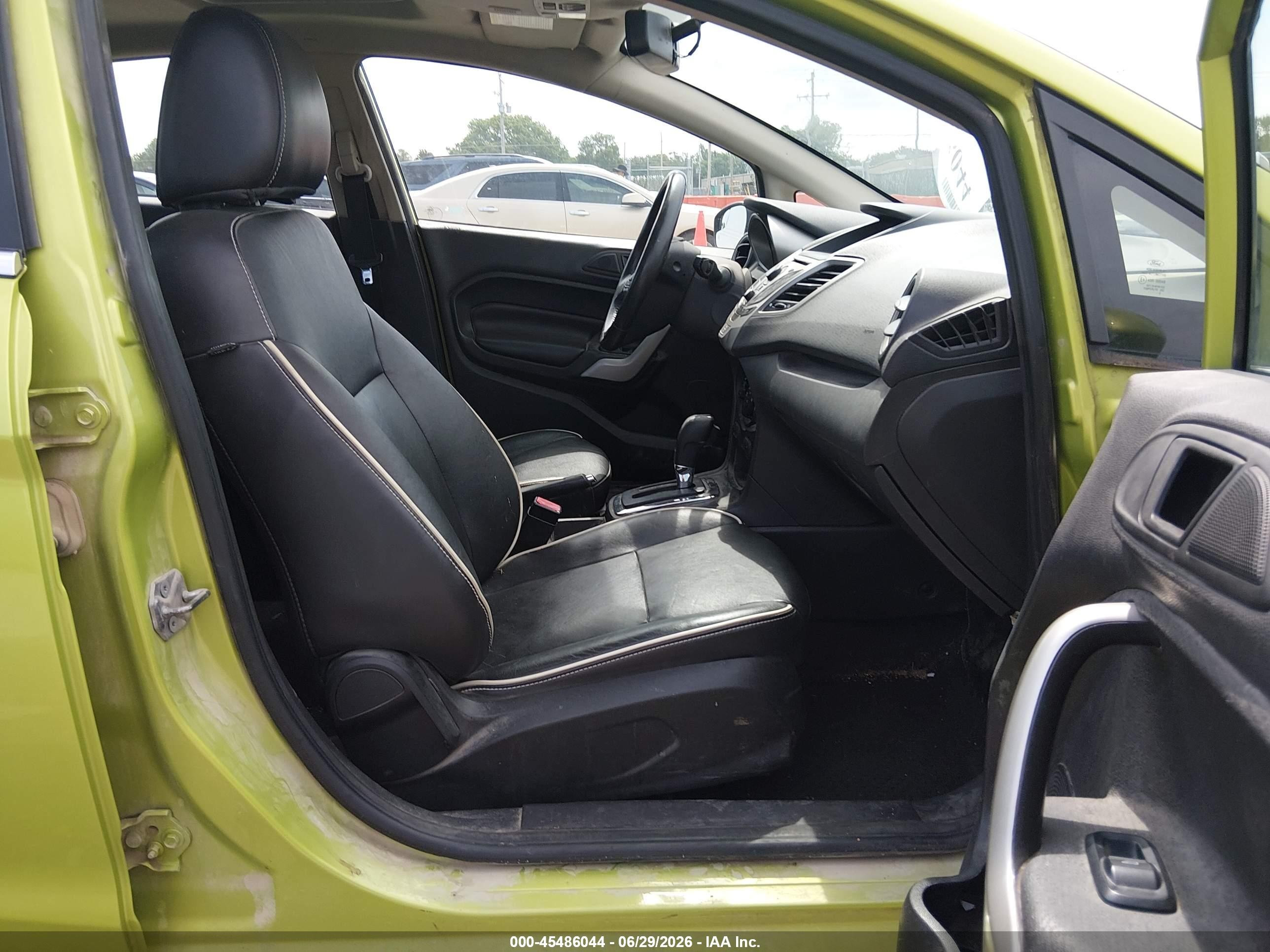2012 Ford Fiesta Sel Зеленый vin: 3FADP4CJ7CM219814