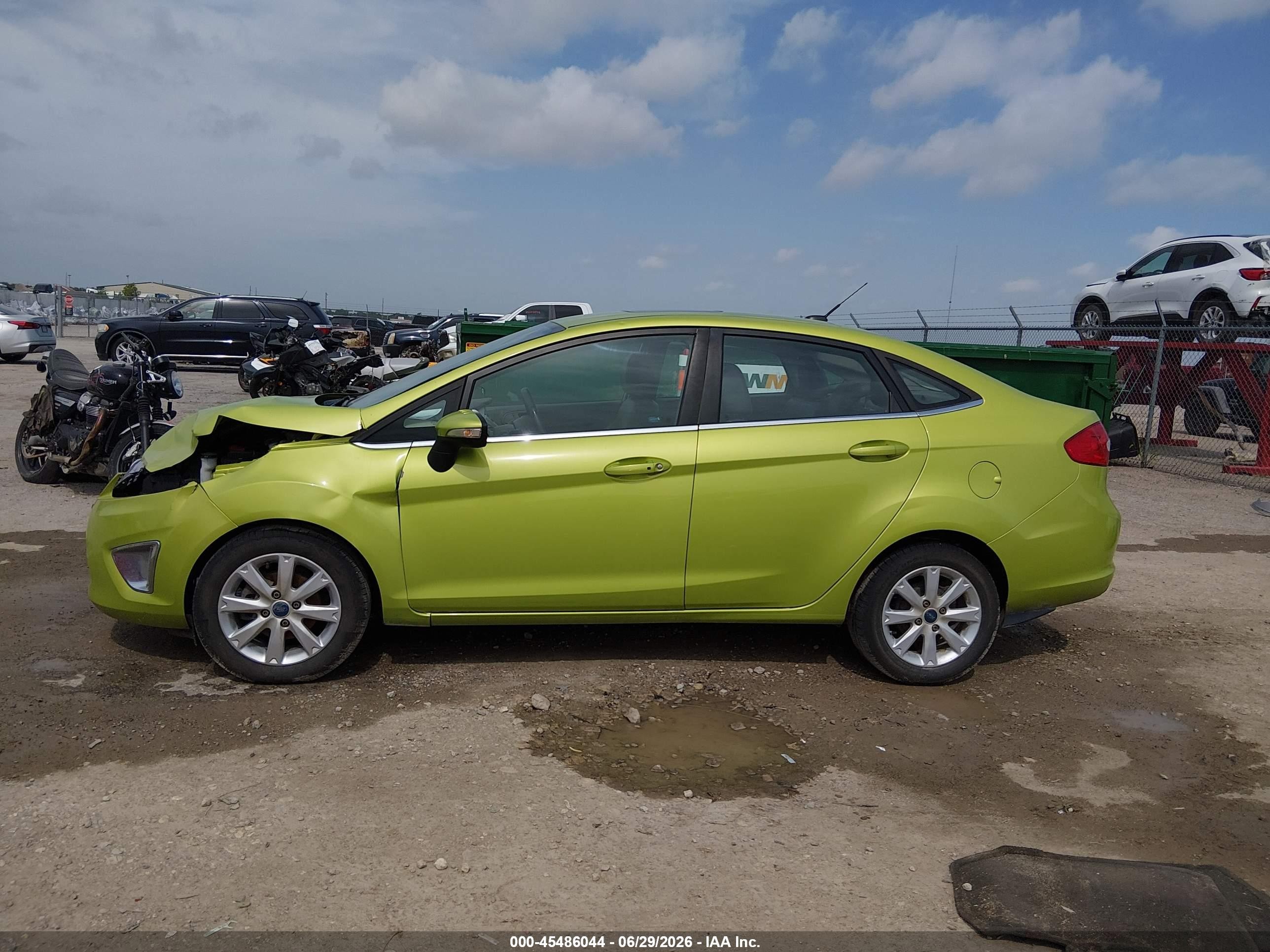 2012 Ford Fiesta Sel Зеленый vin: 3FADP4CJ7CM219814