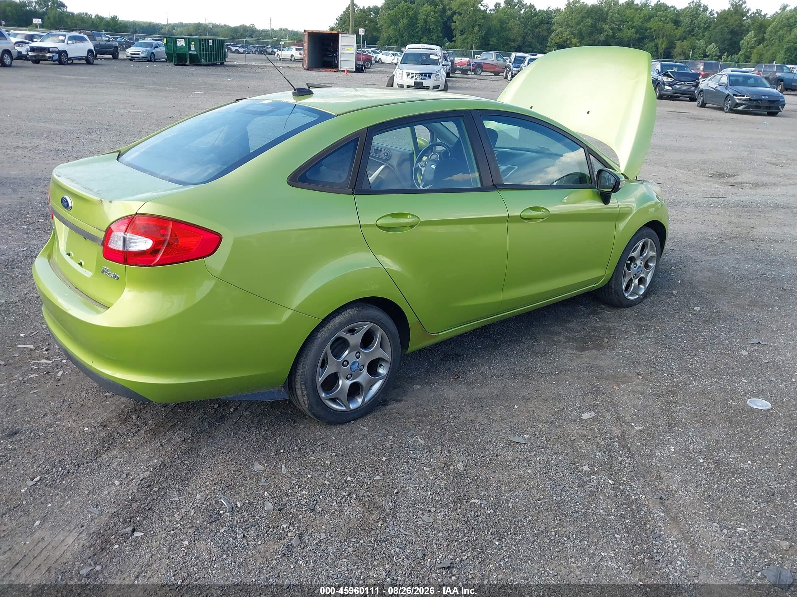 2012 Ford Fiesta Sel Green vin: 3FADP4CJ8CM162877