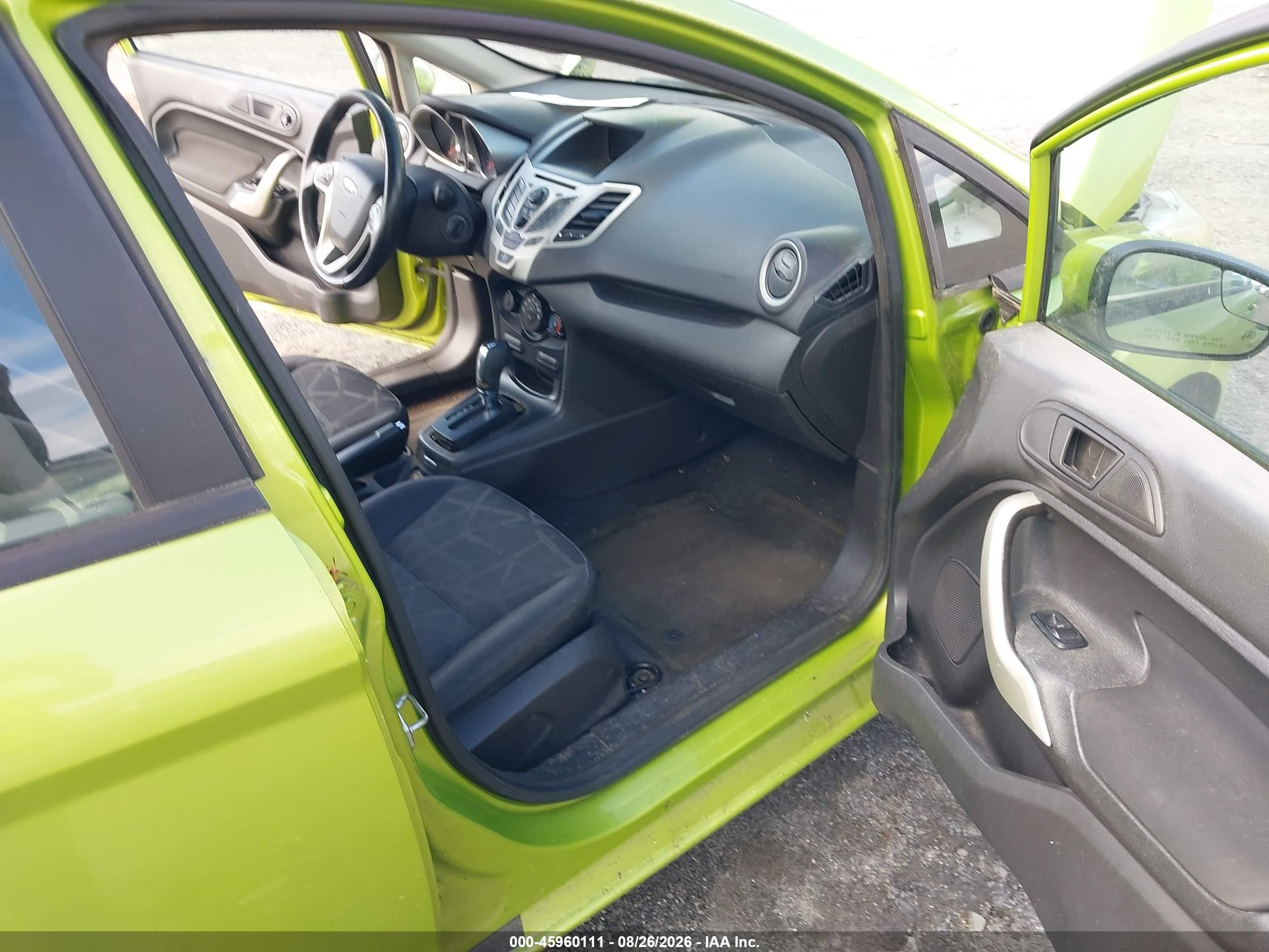 2012 Ford Fiesta Sel Green vin: 3FADP4CJ8CM162877