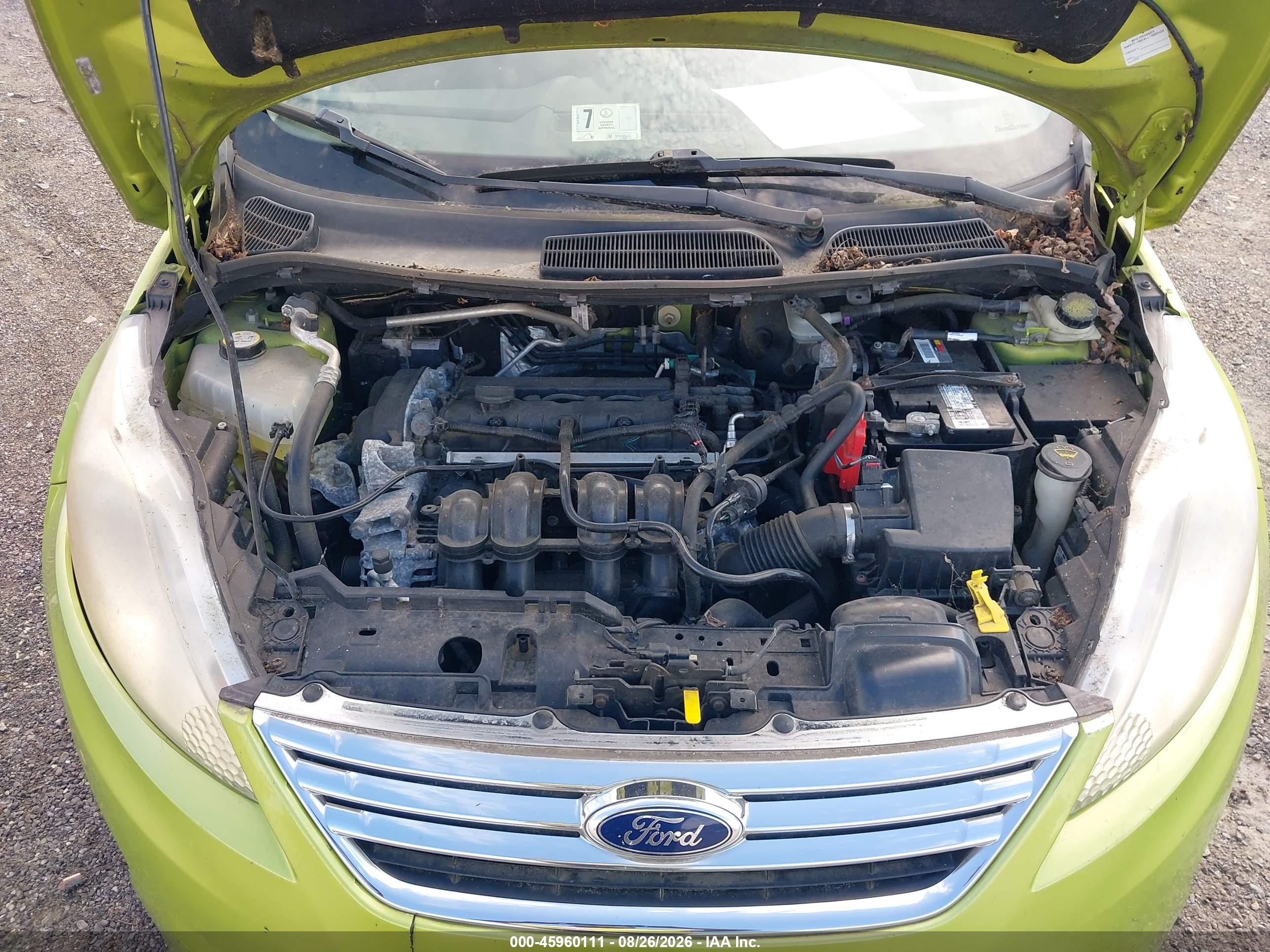 2012 Ford Fiesta Sel Green vin: 3FADP4CJ8CM162877