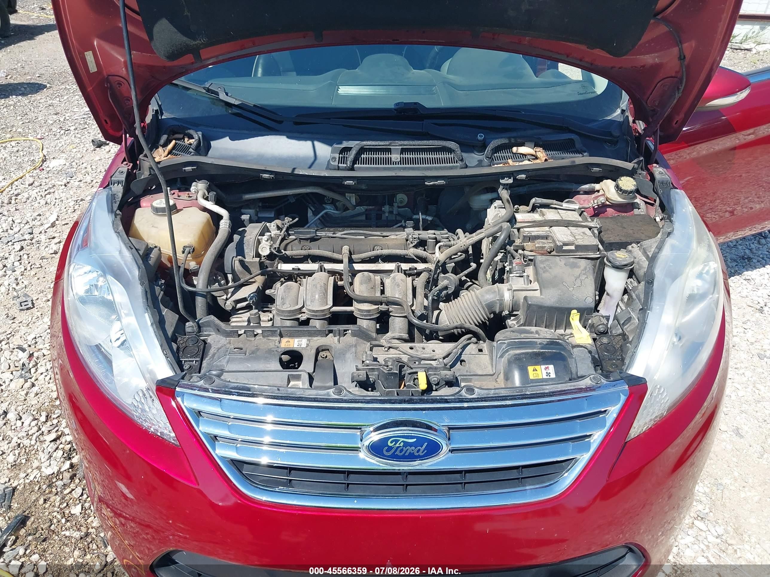 2013 Ford Fiesta Titanium Red vin: 3FADP4CJ9DM118890