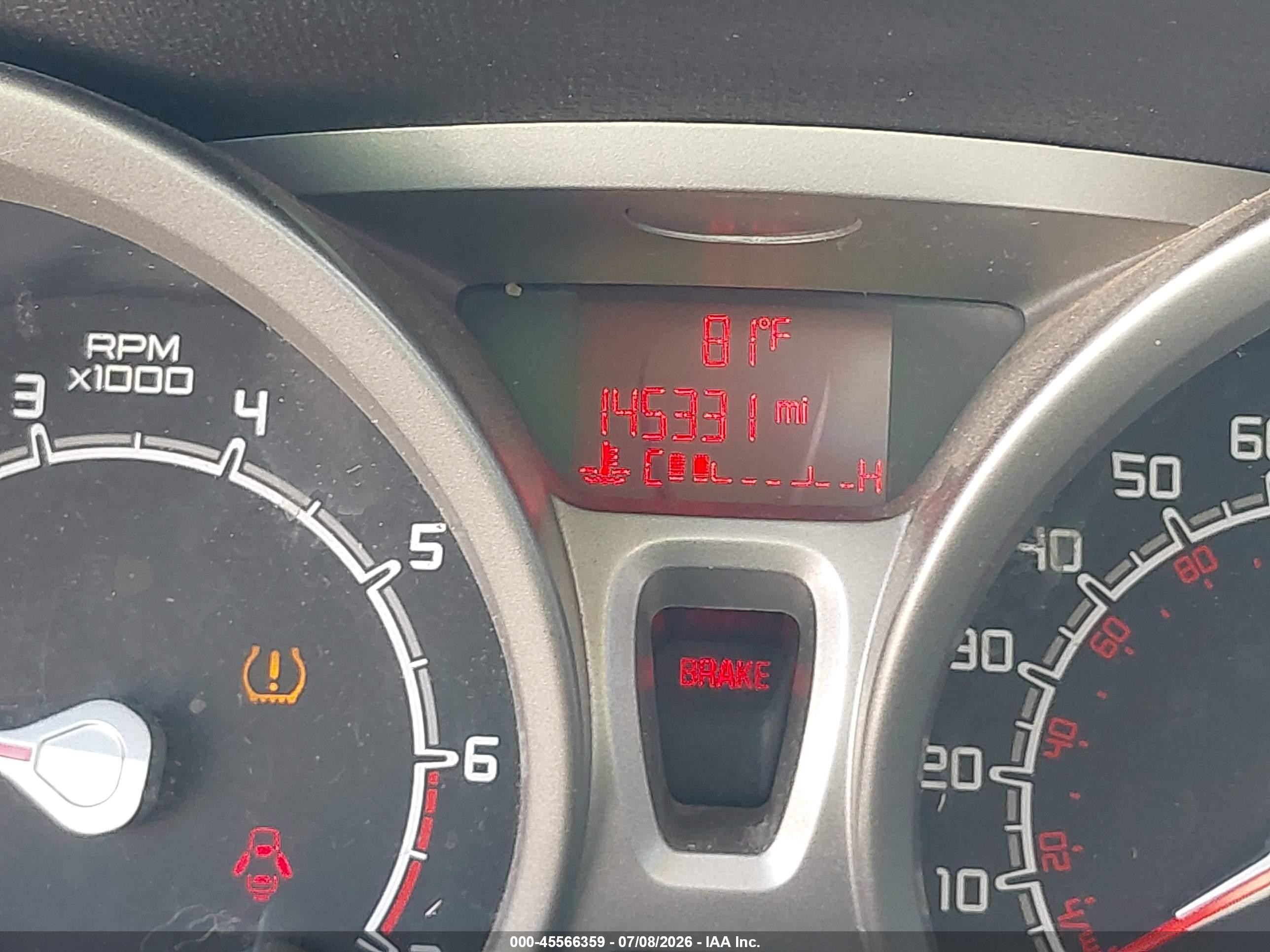 2013 Ford Fiesta Titanium Red vin: 3FADP4CJ9DM118890