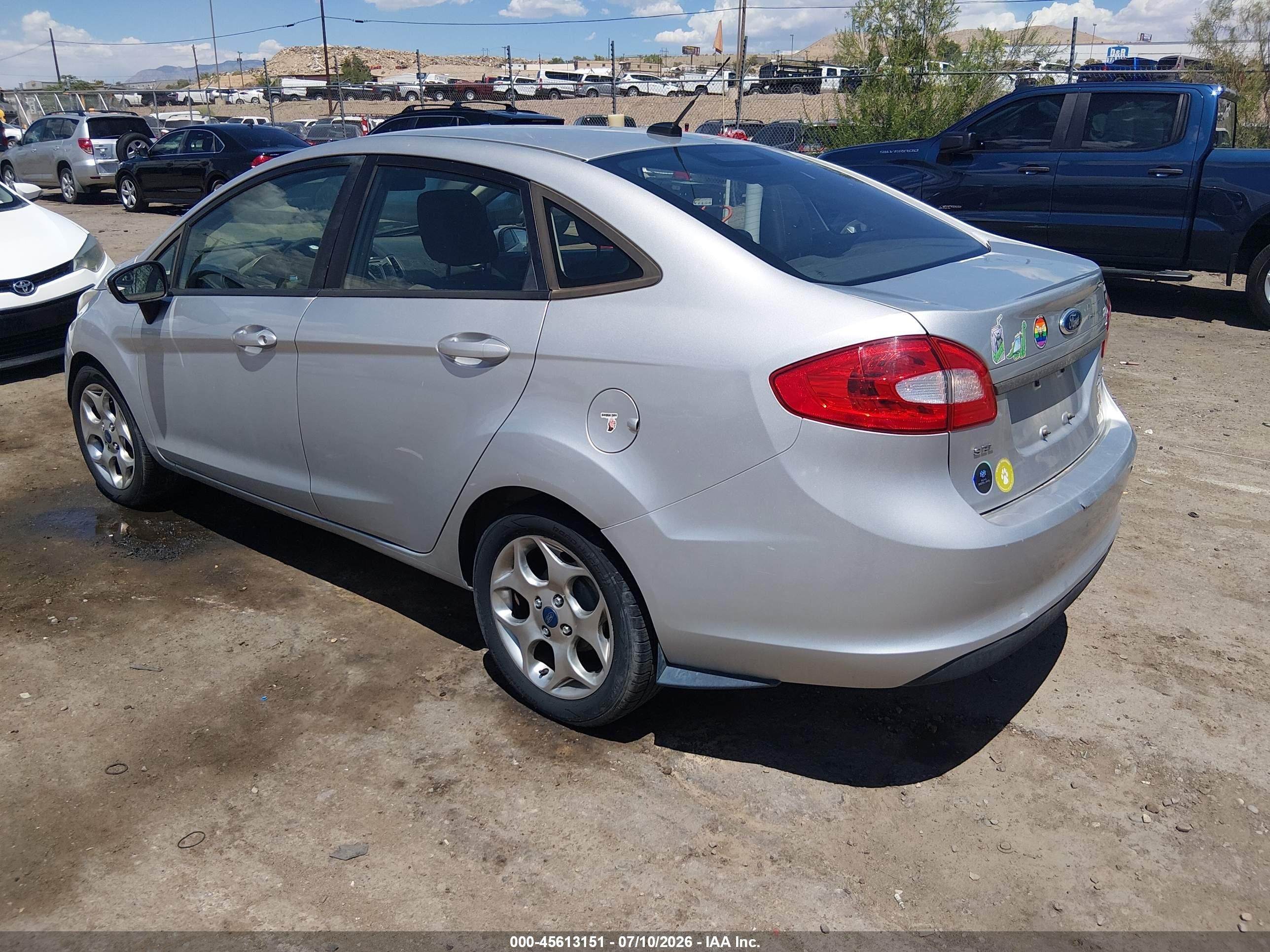 2012 Ford Fiesta Sel Silver vin: 3FADP4CJXCM173654