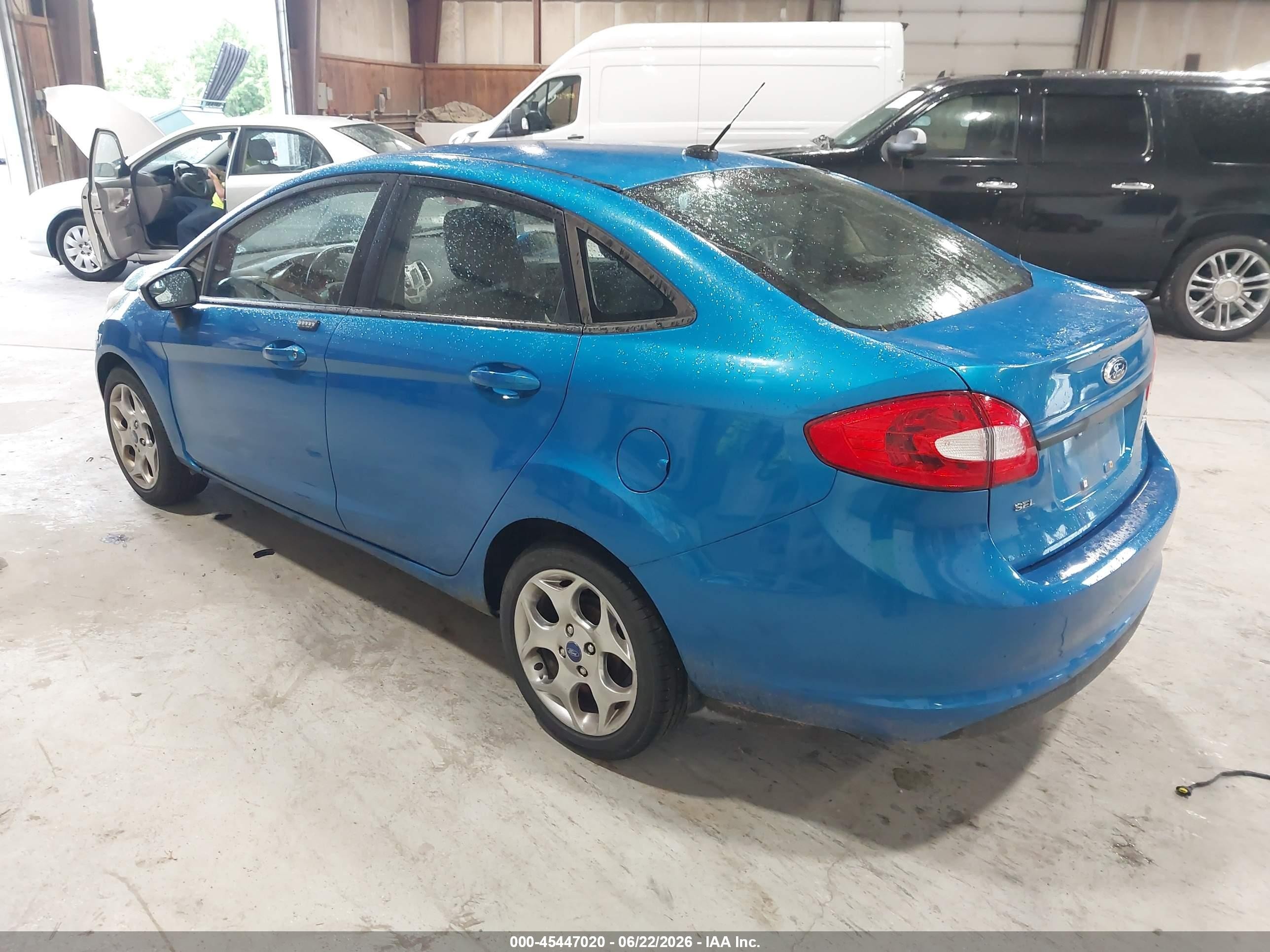 2012 Ford Fiesta Sel Blue vin: 3FADP4CJXCM176182