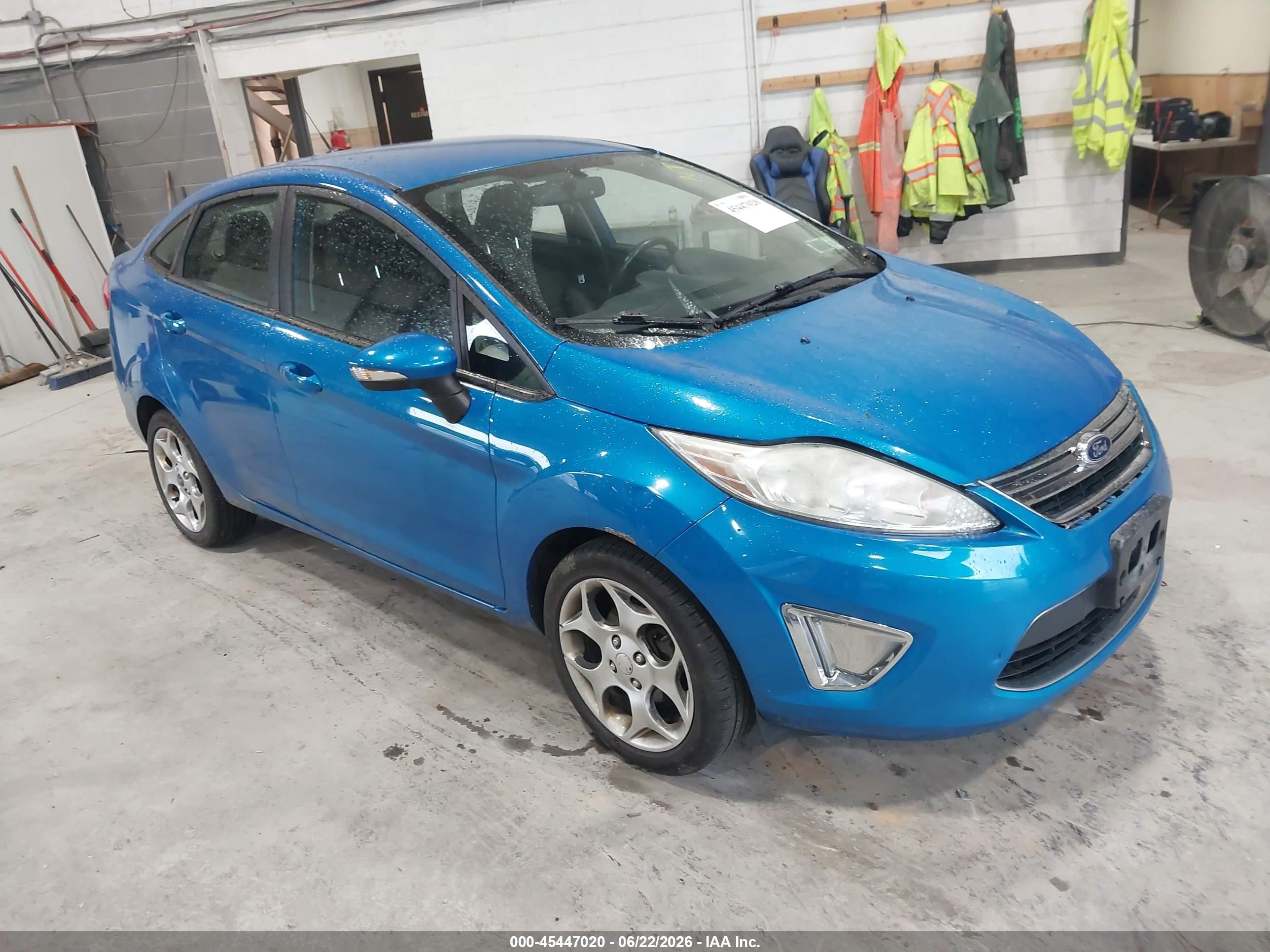 2012 Ford Fiesta Sel Blue vin: 3FADP4CJXCM176182