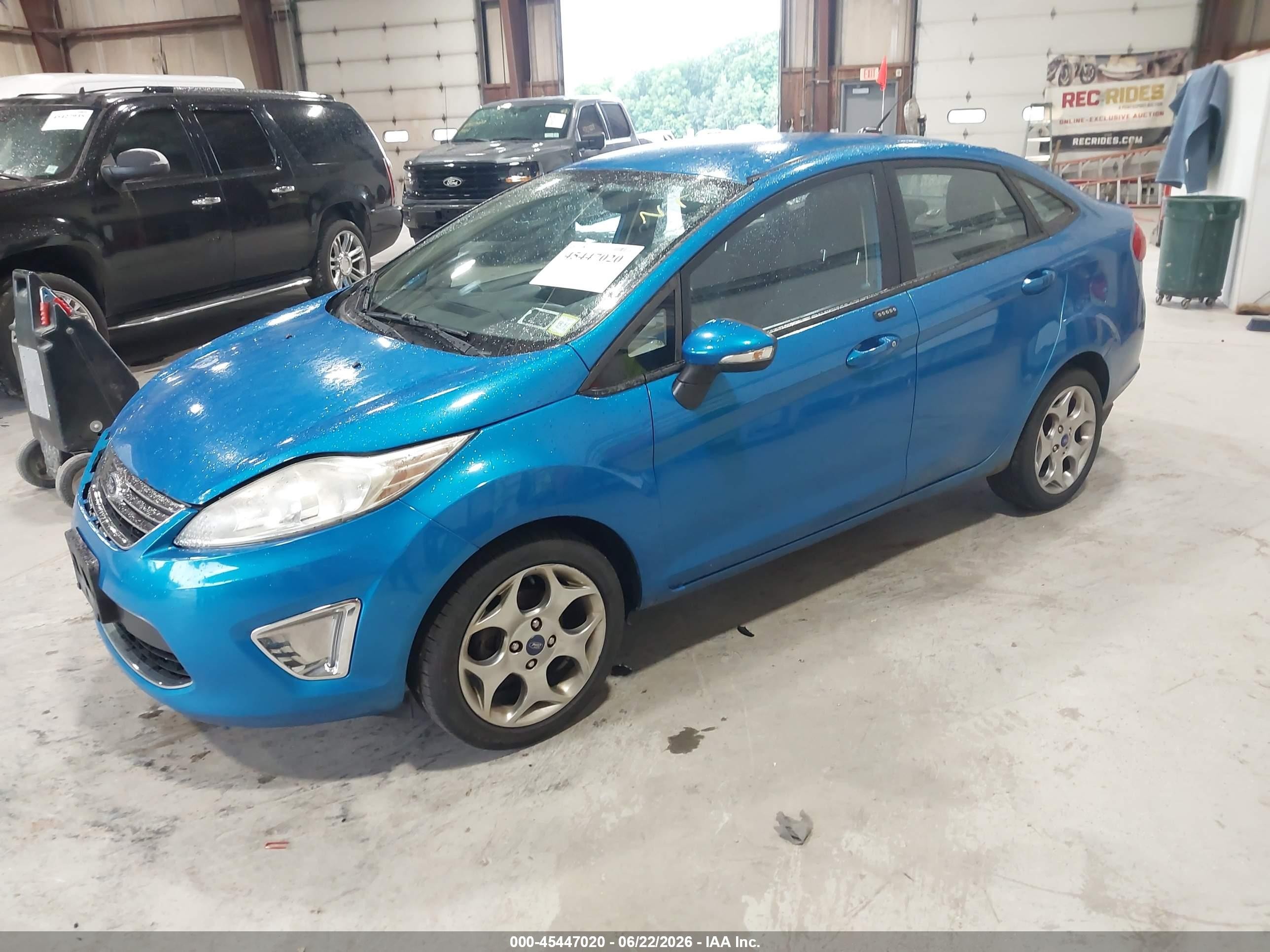 2012 Ford Fiesta Sel Blue vin: 3FADP4CJXCM176182