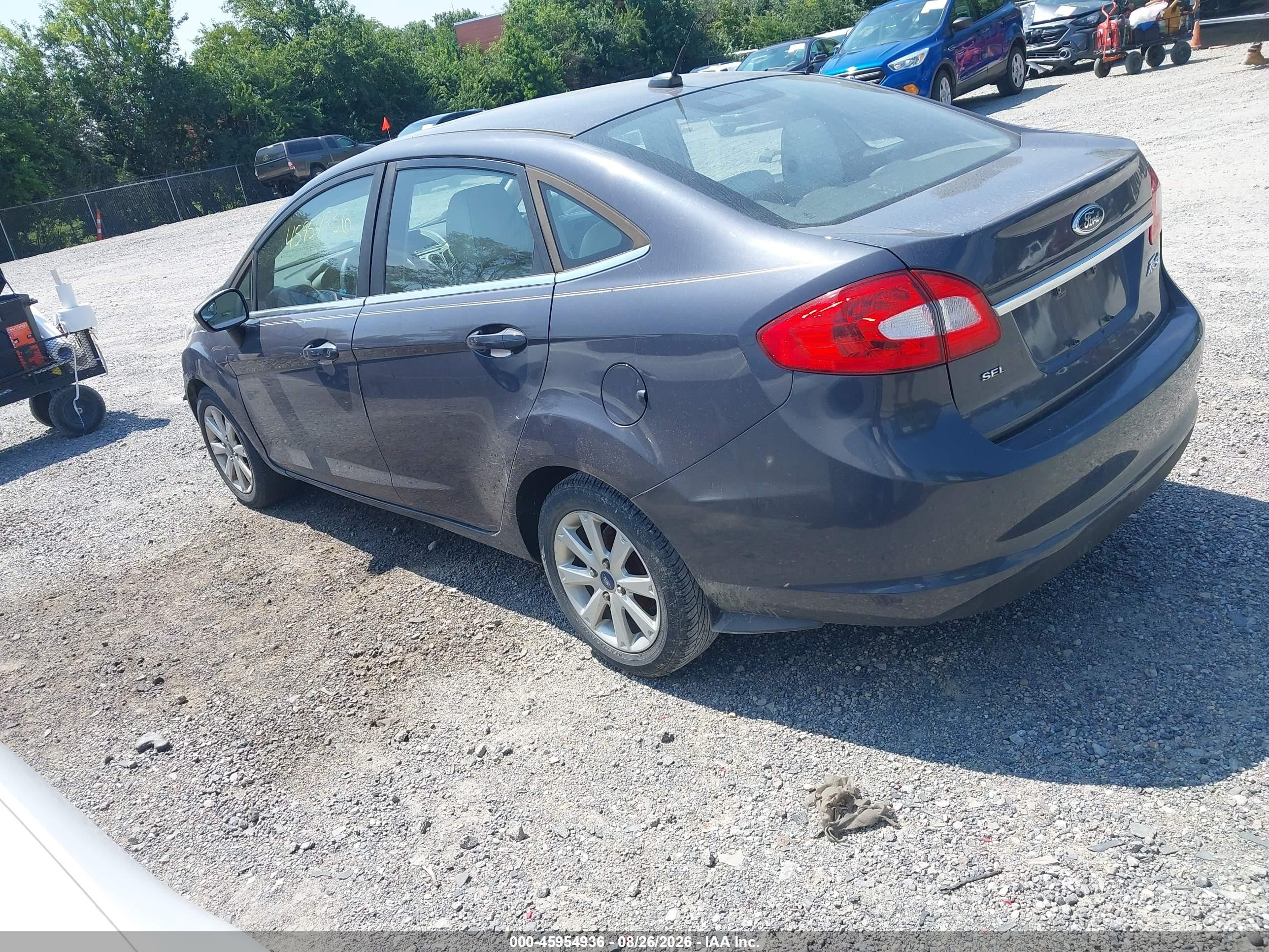2012 Ford Fiesta Sel Серый vin: 3FADP4CJXCM219726