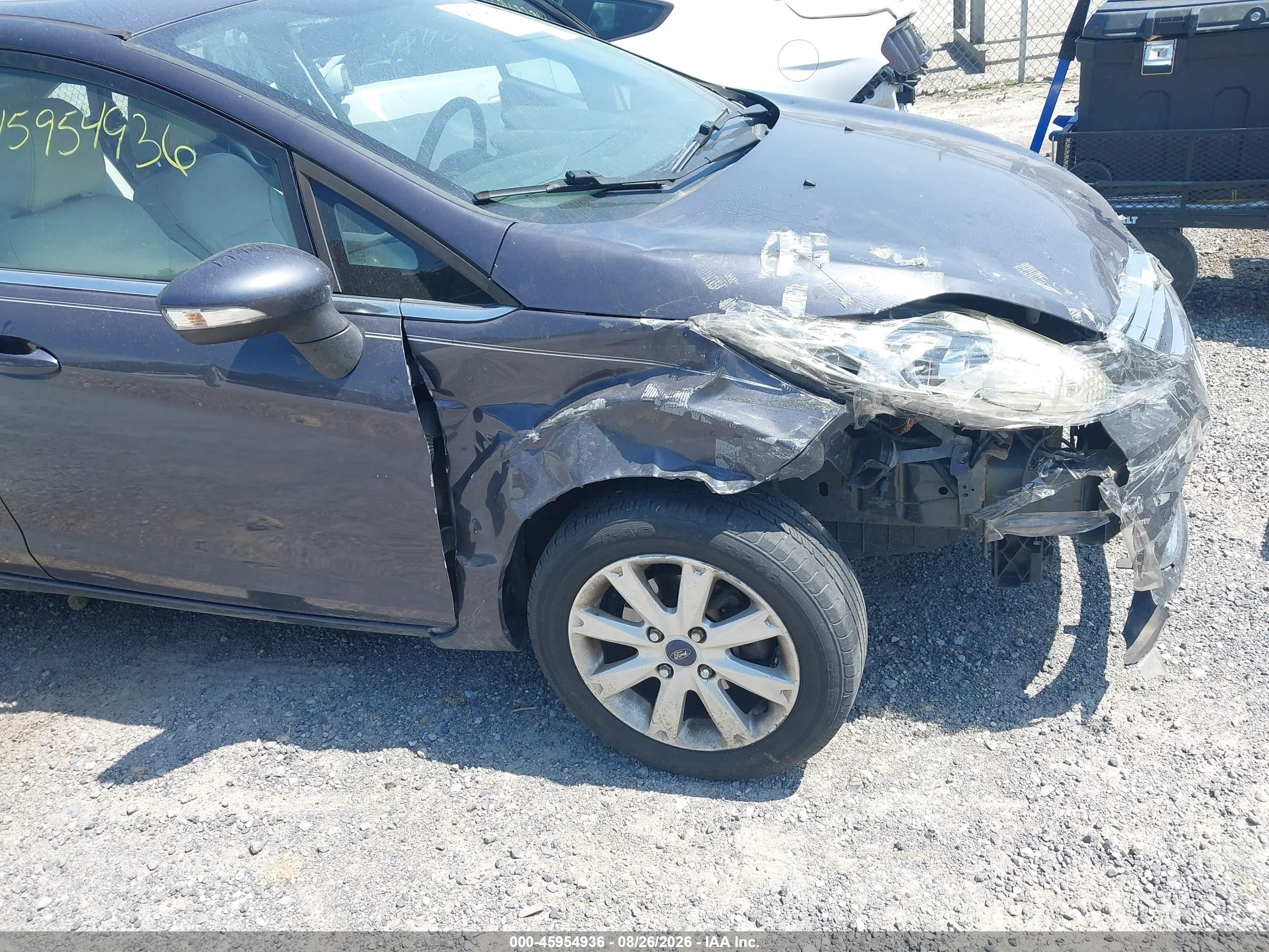 2012 Ford Fiesta Sel Серый vin: 3FADP4CJXCM219726