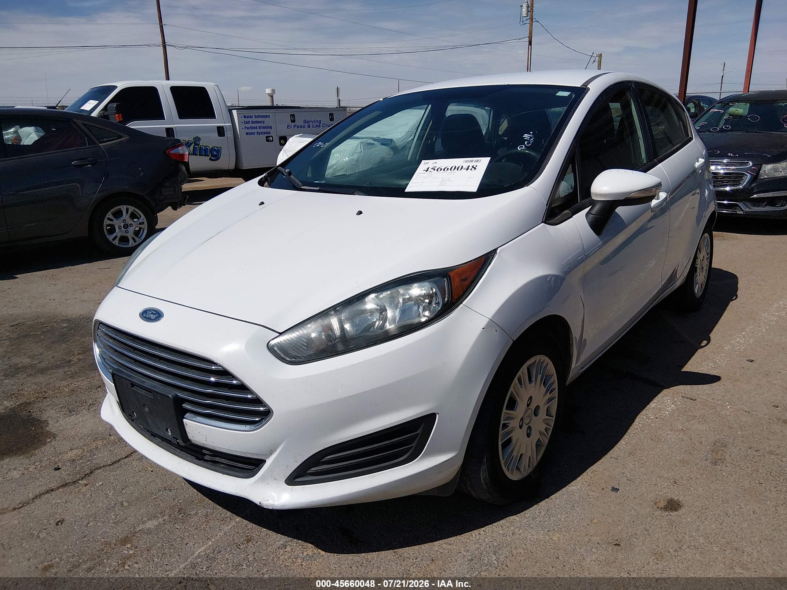 2015 Ford Fiesta Se White vin: 3FADP4EE9FM167073