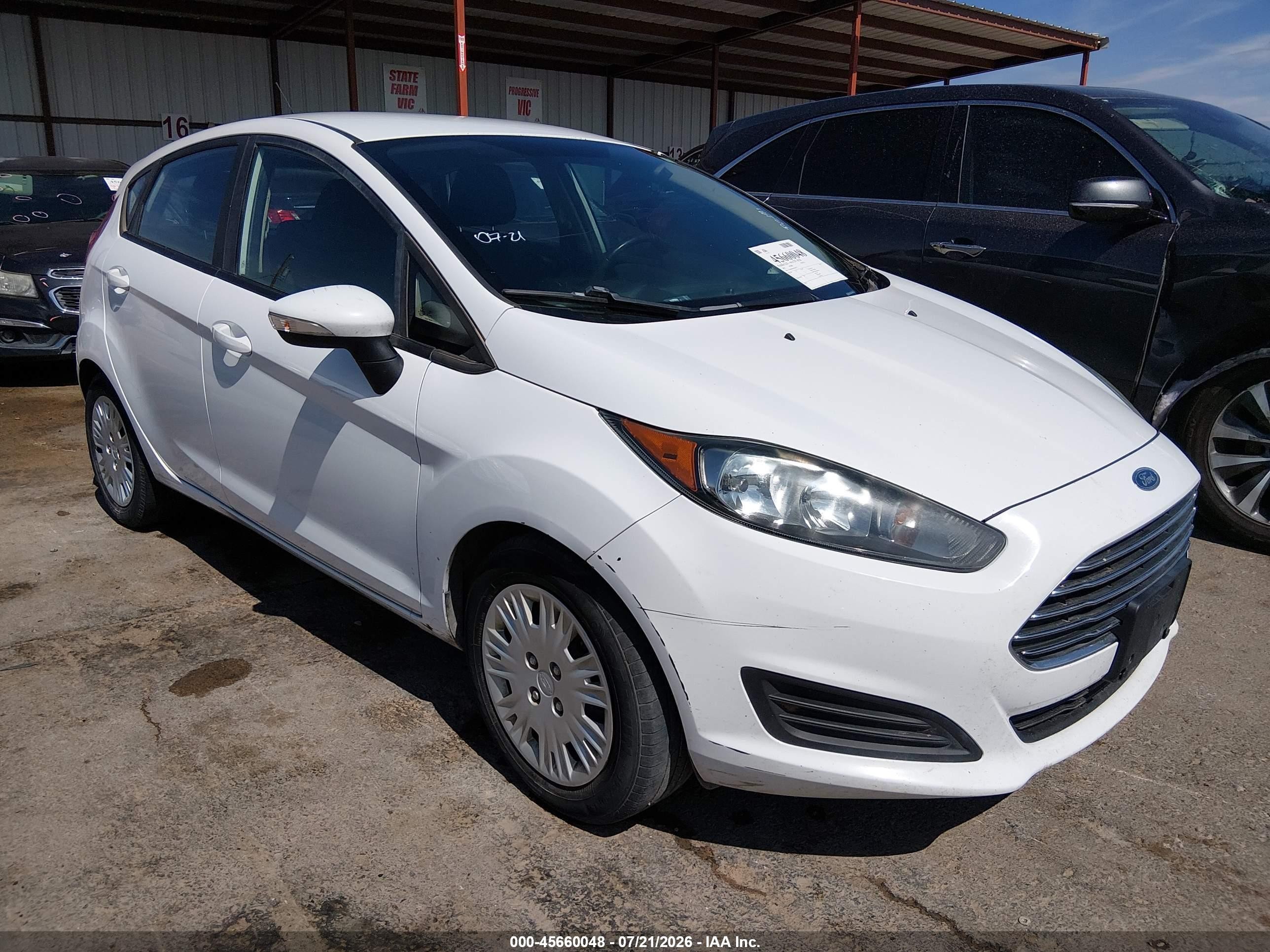 2015 Ford Fiesta Se White vin: 3FADP4EE9FM167073