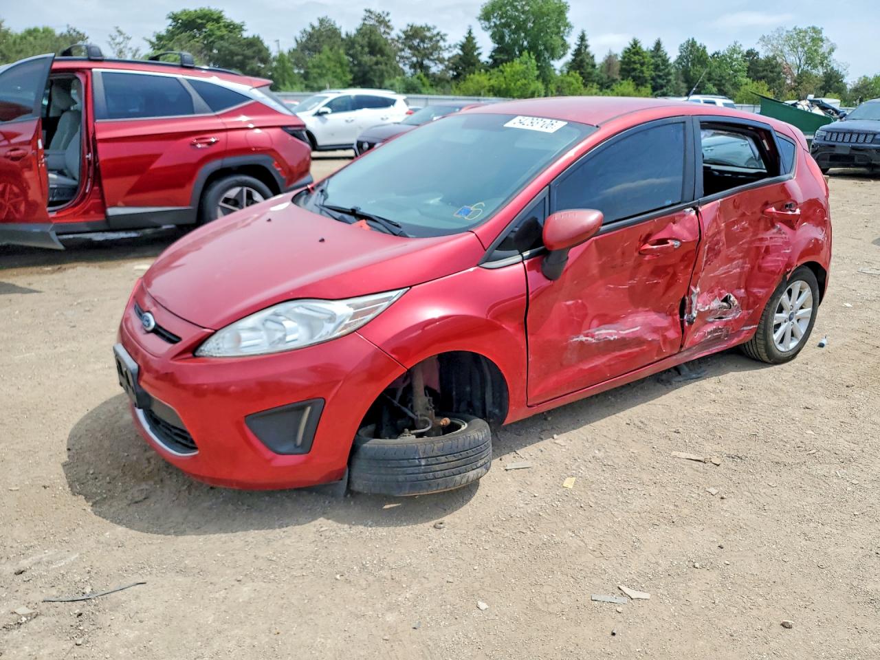2011 Ford Fiesta Se Red vin: 3FADP4EJ0BM144658