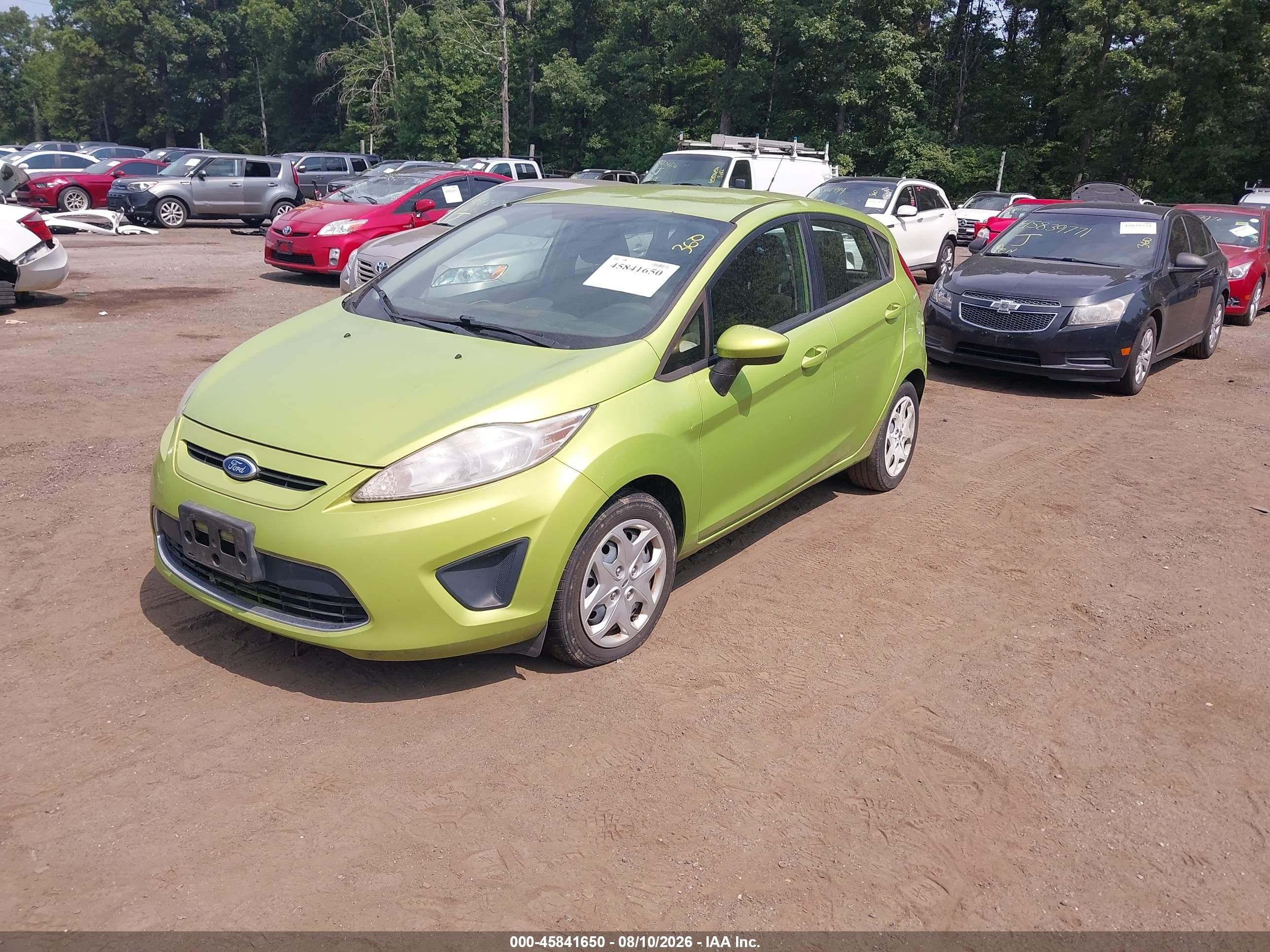 2011 Ford Fiesta Se Зеленый vin: 3FADP4EJ0BM170841