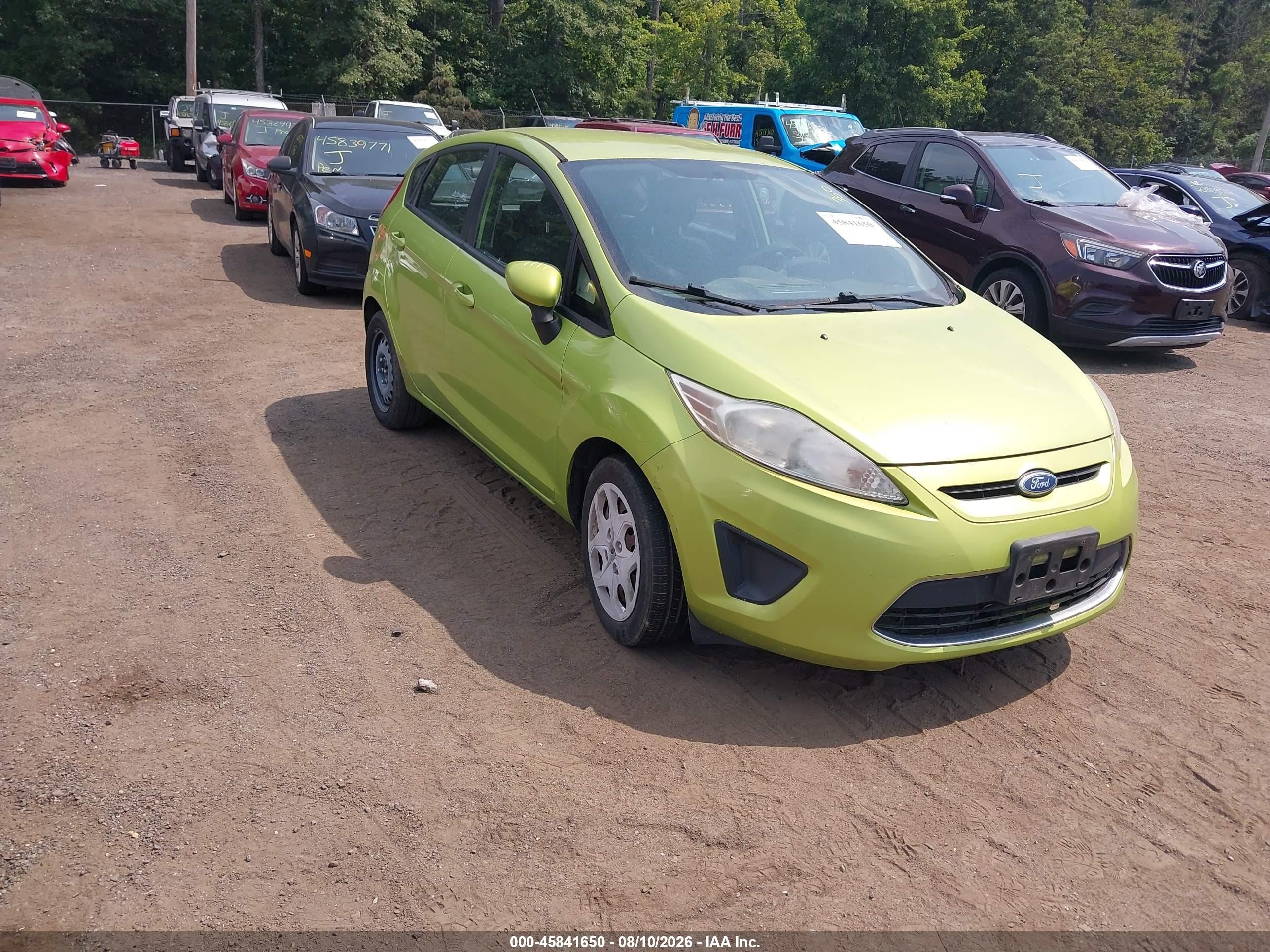 2011 Ford Fiesta Se Green vin: 3FADP4EJ0BM170841