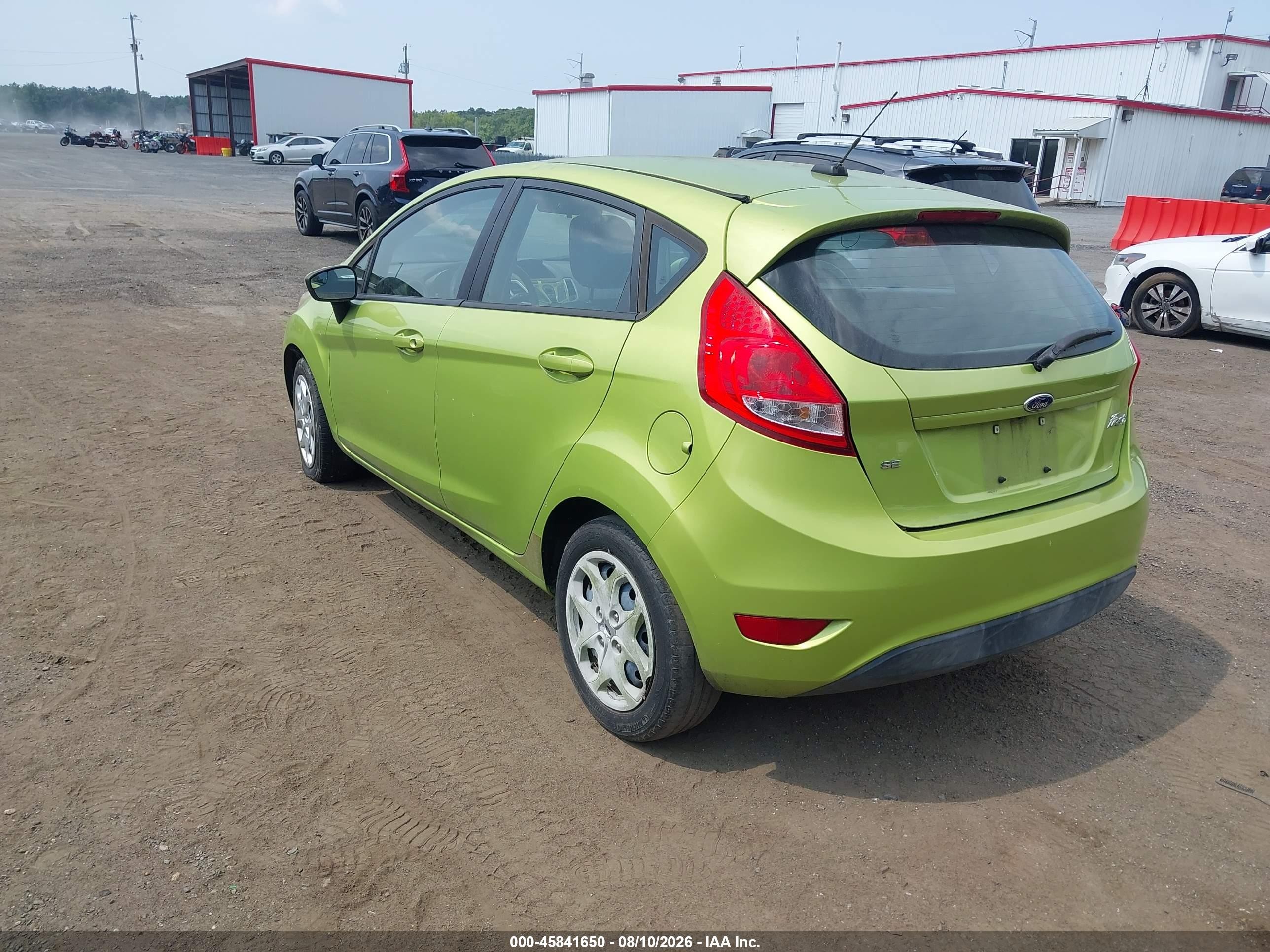 2011 Ford Fiesta Se Зеленый vin: 3FADP4EJ0BM170841