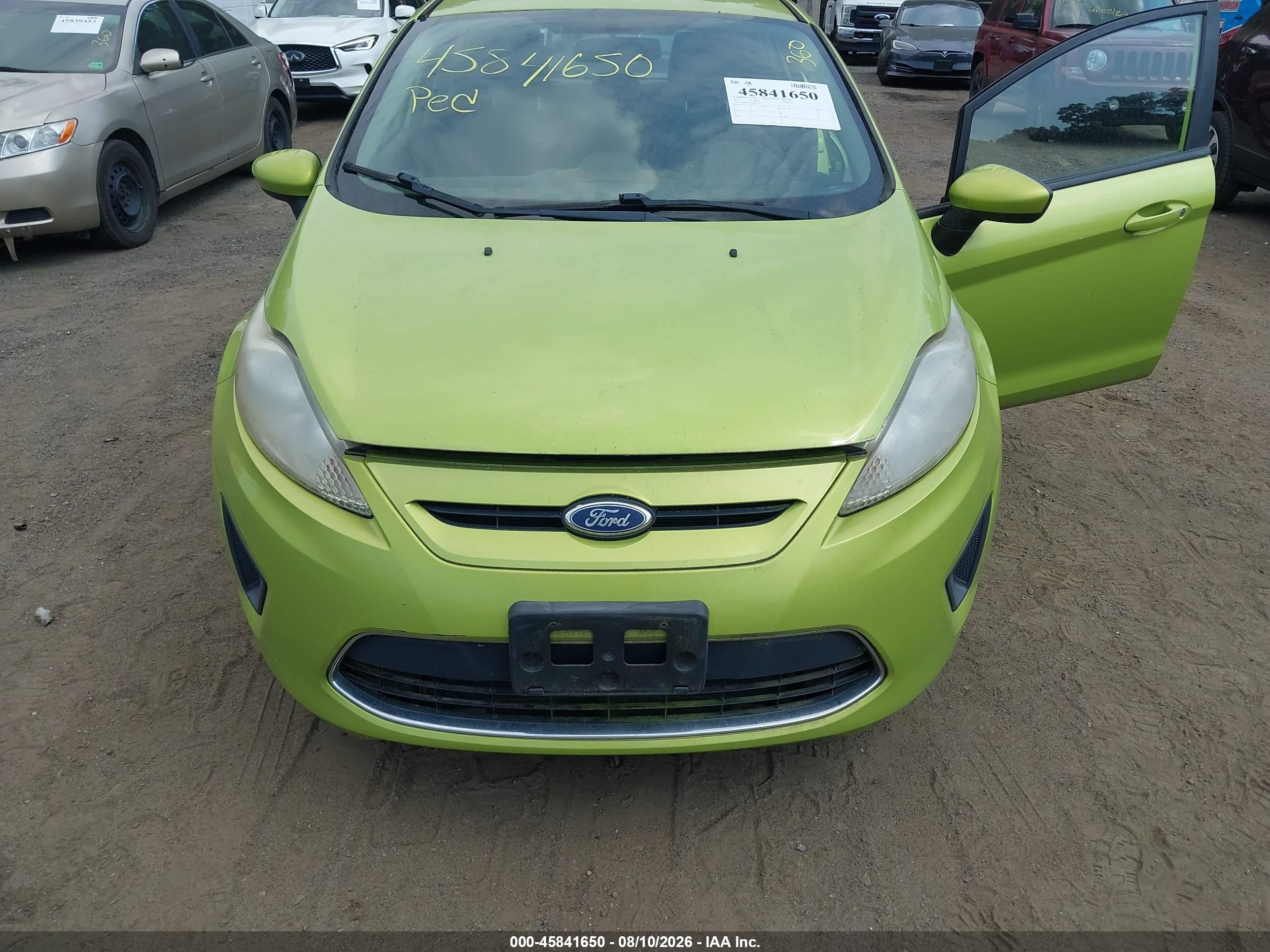 2011 Ford Fiesta Se Зеленый vin: 3FADP4EJ0BM170841