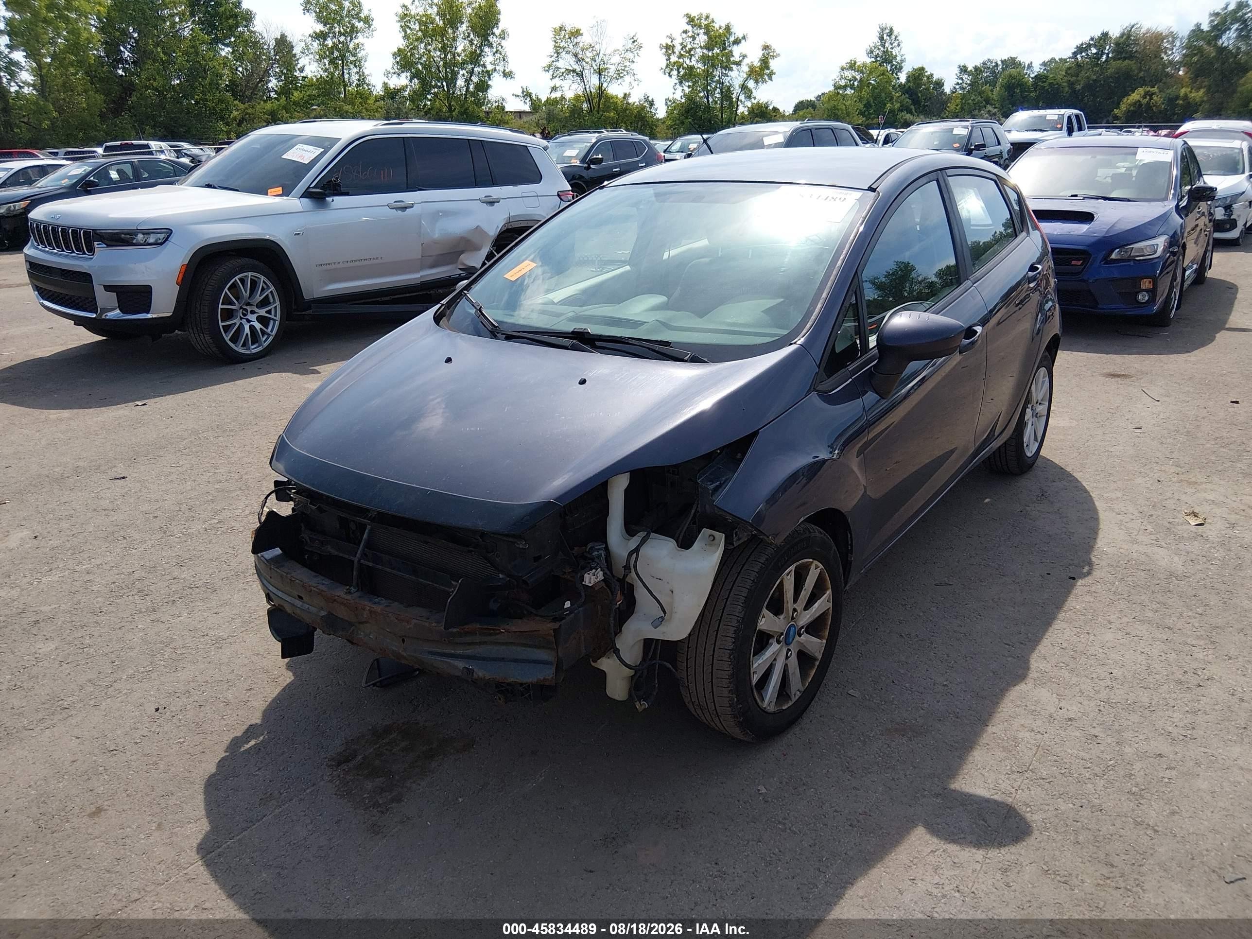 2012 Ford Fiesta Se Blue vin: 3FADP4EJ0CM115064