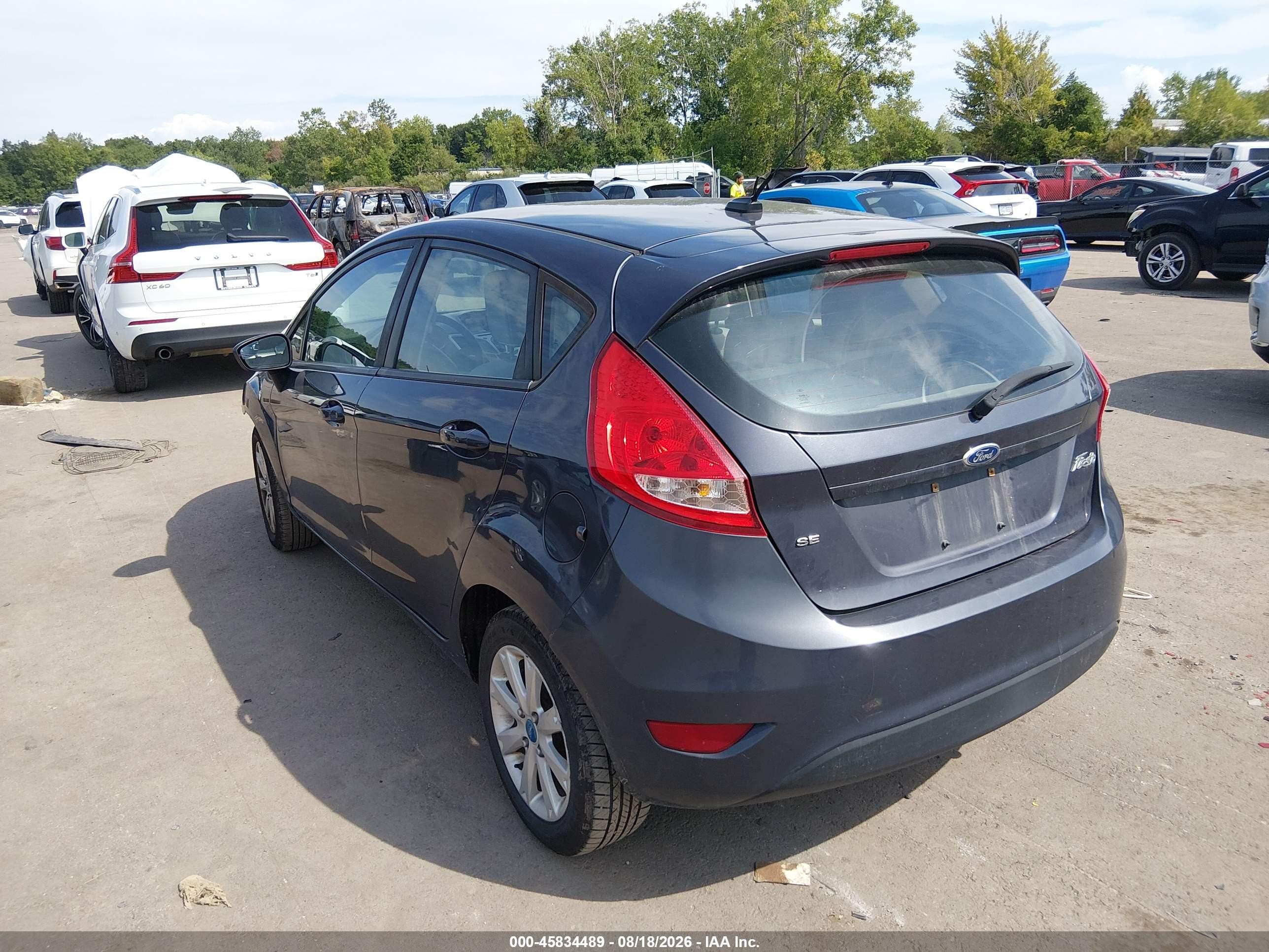 2012 Ford Fiesta Se Blue vin: 3FADP4EJ0CM115064