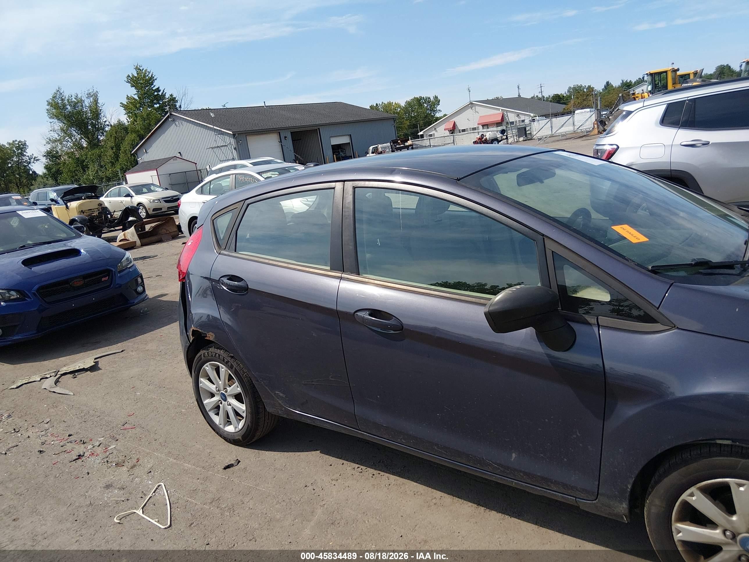 2012 Ford Fiesta Se Blue vin: 3FADP4EJ0CM115064