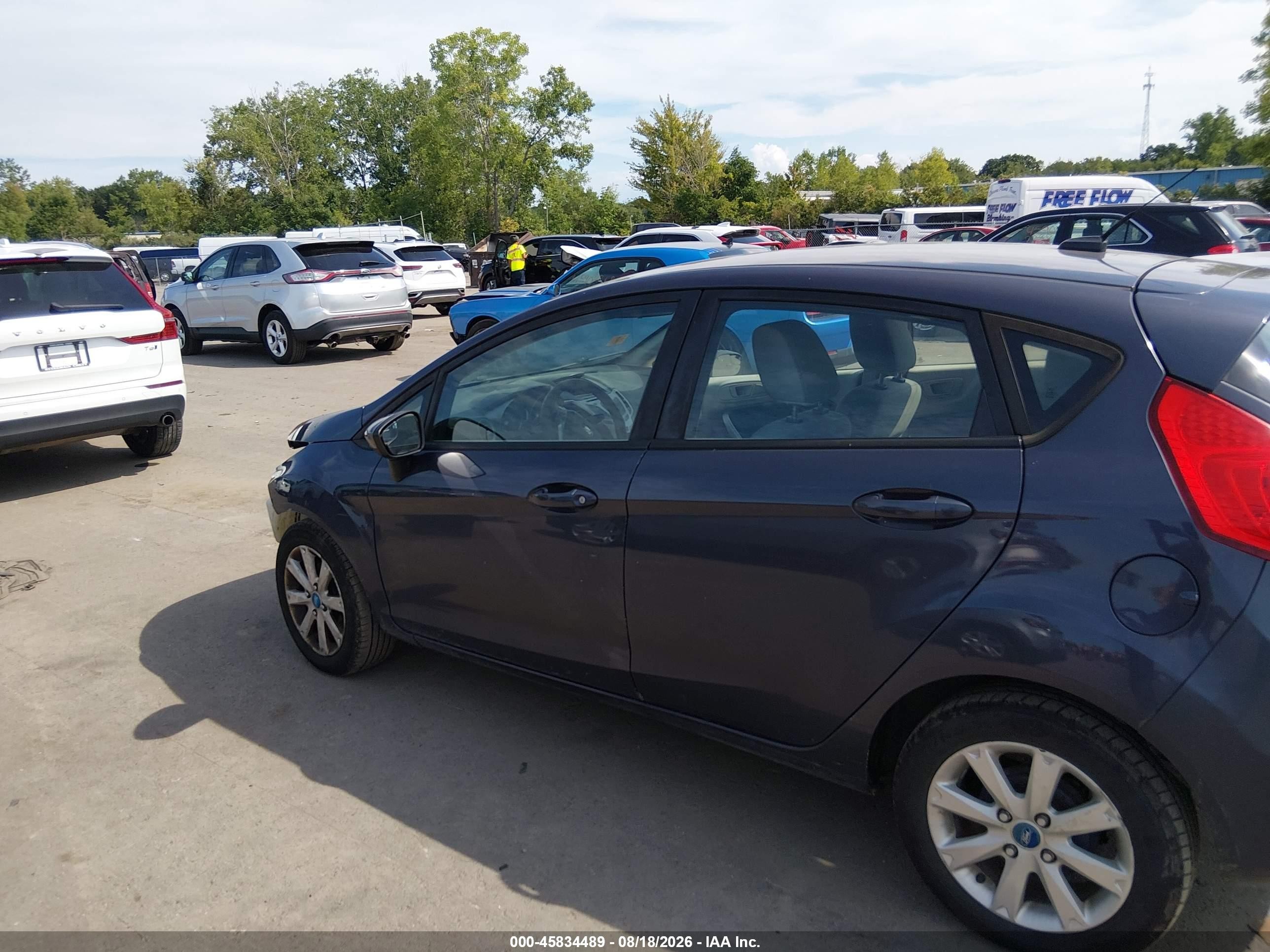 2012 Ford Fiesta Se Blue vin: 3FADP4EJ0CM115064