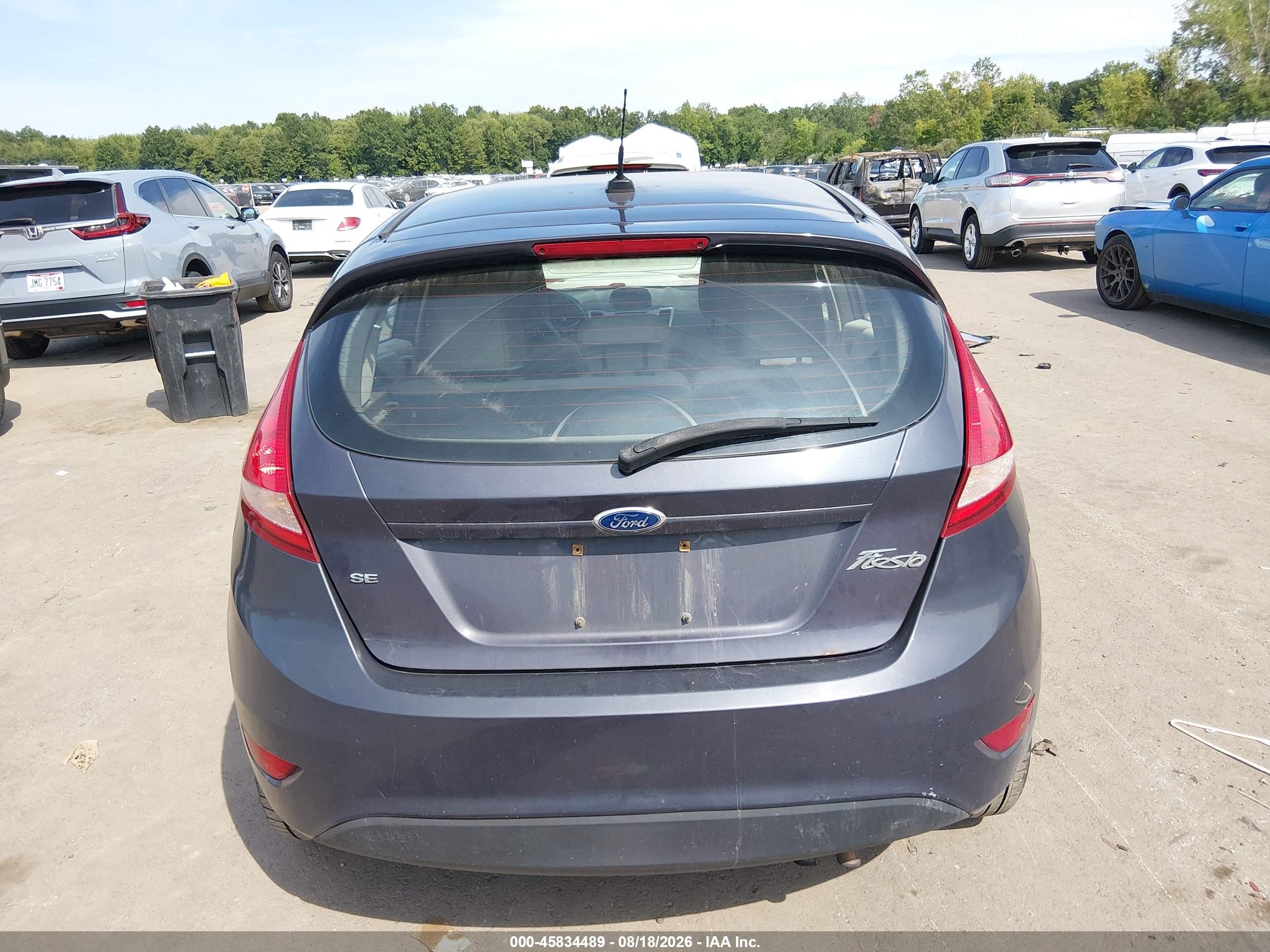 2012 Ford Fiesta Se Blue vin: 3FADP4EJ0CM115064