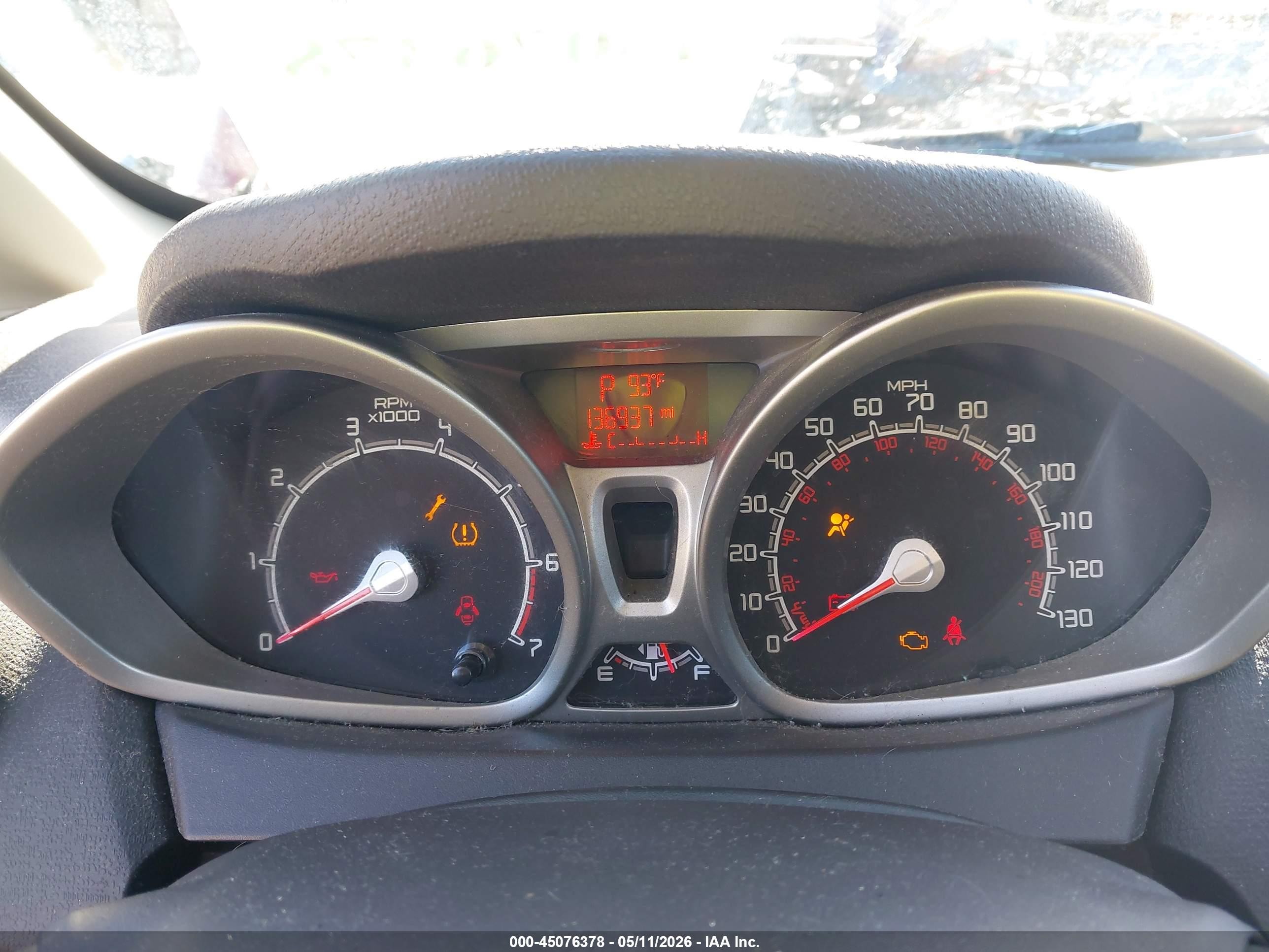 2013 Ford Fiesta Se Red vin: 3FADP4EJ0DM130830