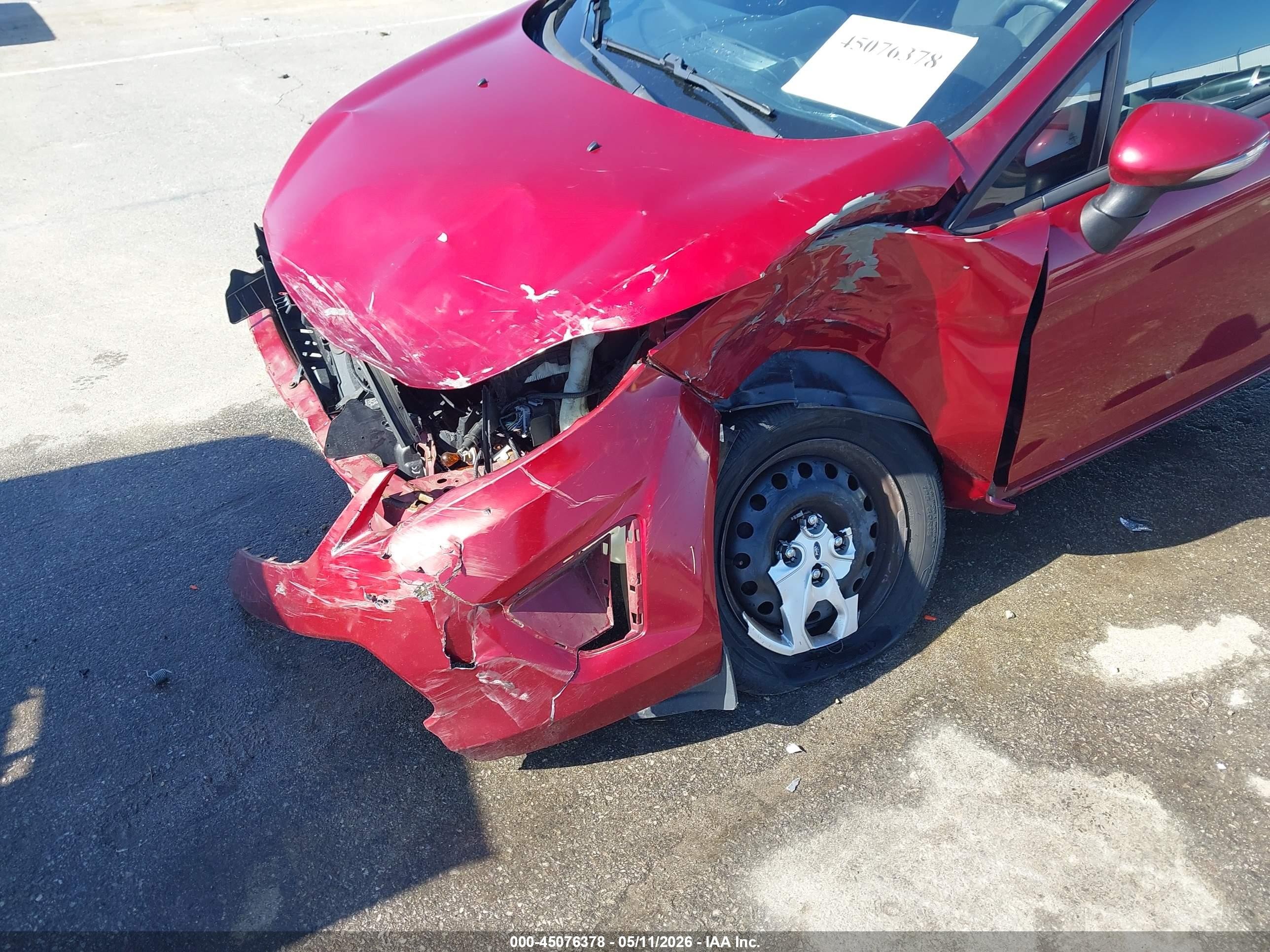 2013 Ford Fiesta Se Red vin: 3FADP4EJ0DM130830