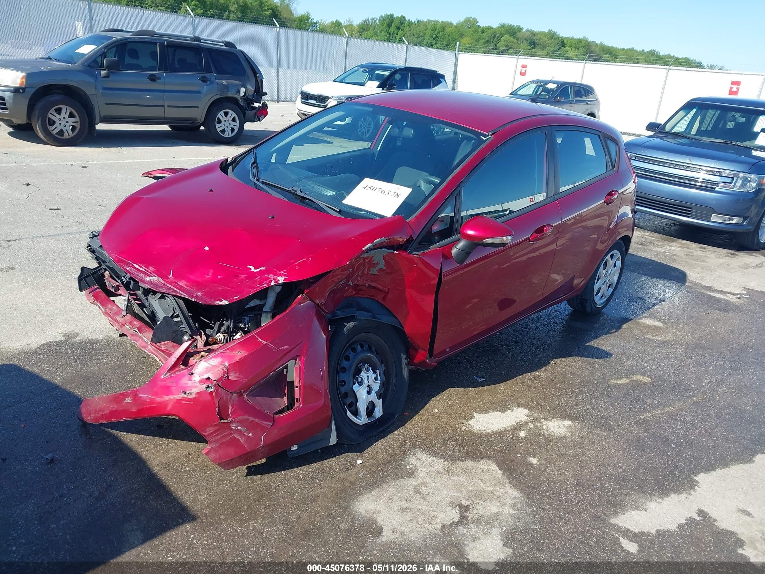 2013 Ford Fiesta Se Red vin: 3FADP4EJ0DM130830