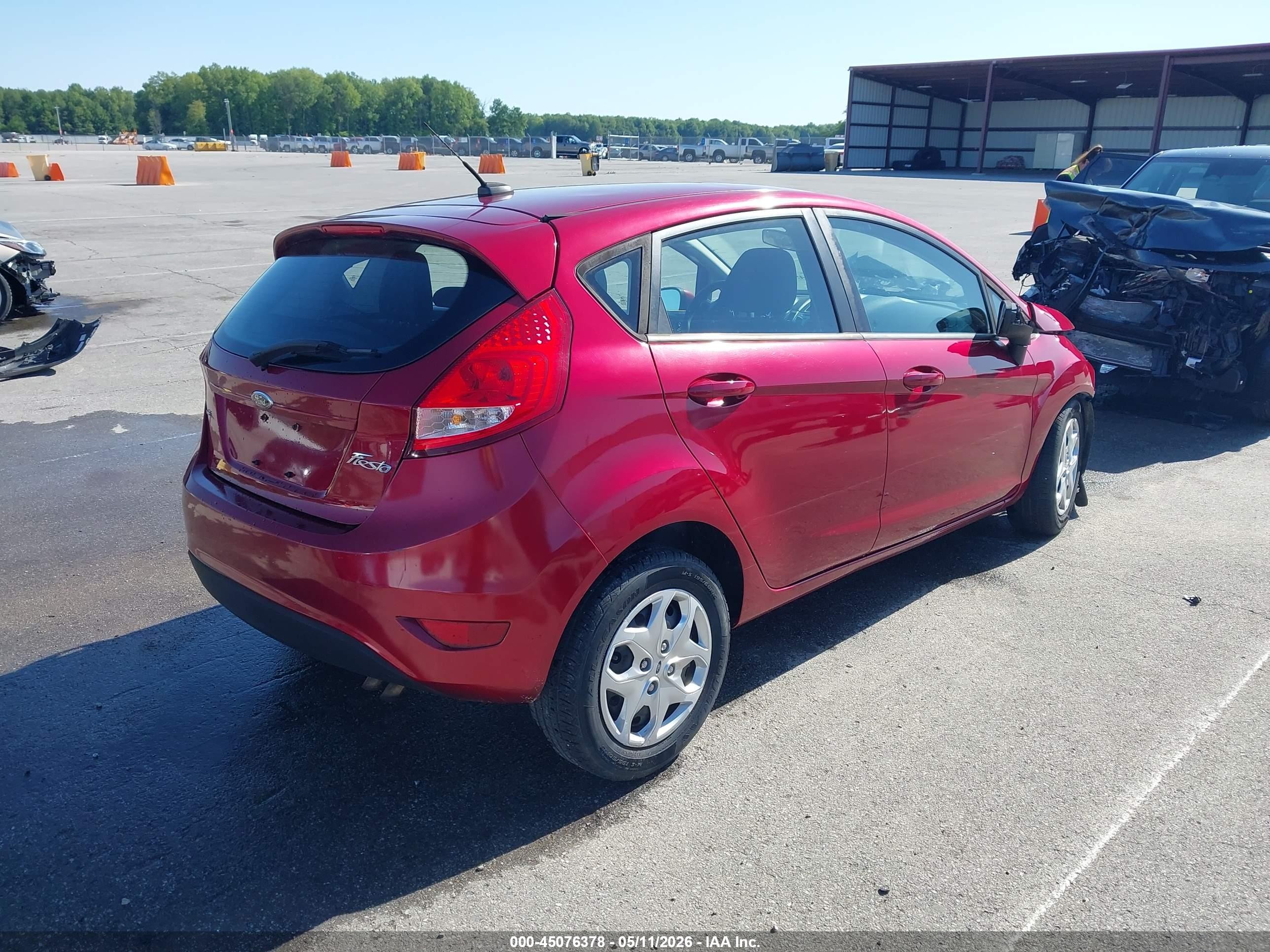 2013 Ford Fiesta Se Red vin: 3FADP4EJ0DM130830