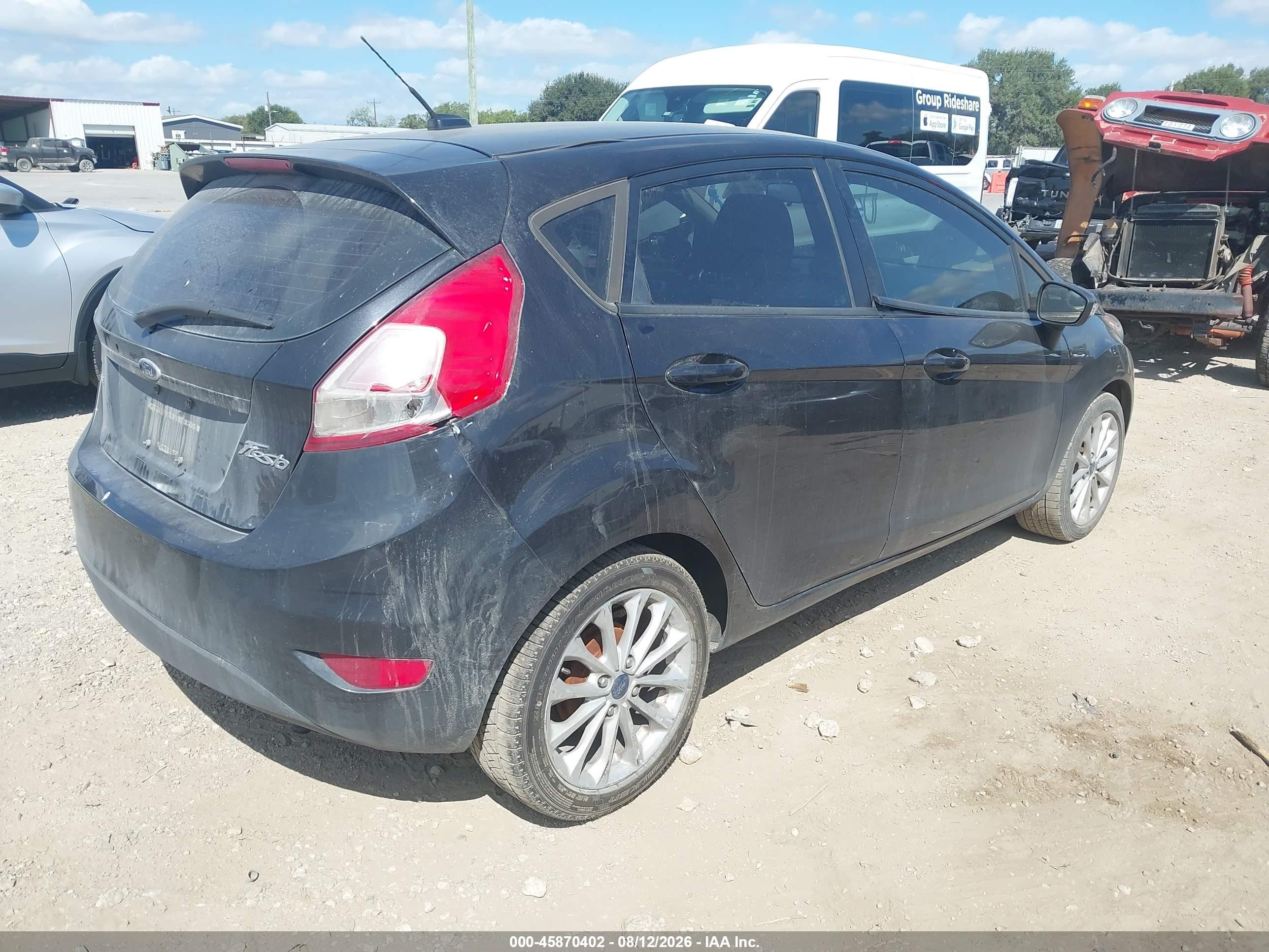 2014 Ford Fiesta Se Black vin: 3FADP4EJ0EM103757