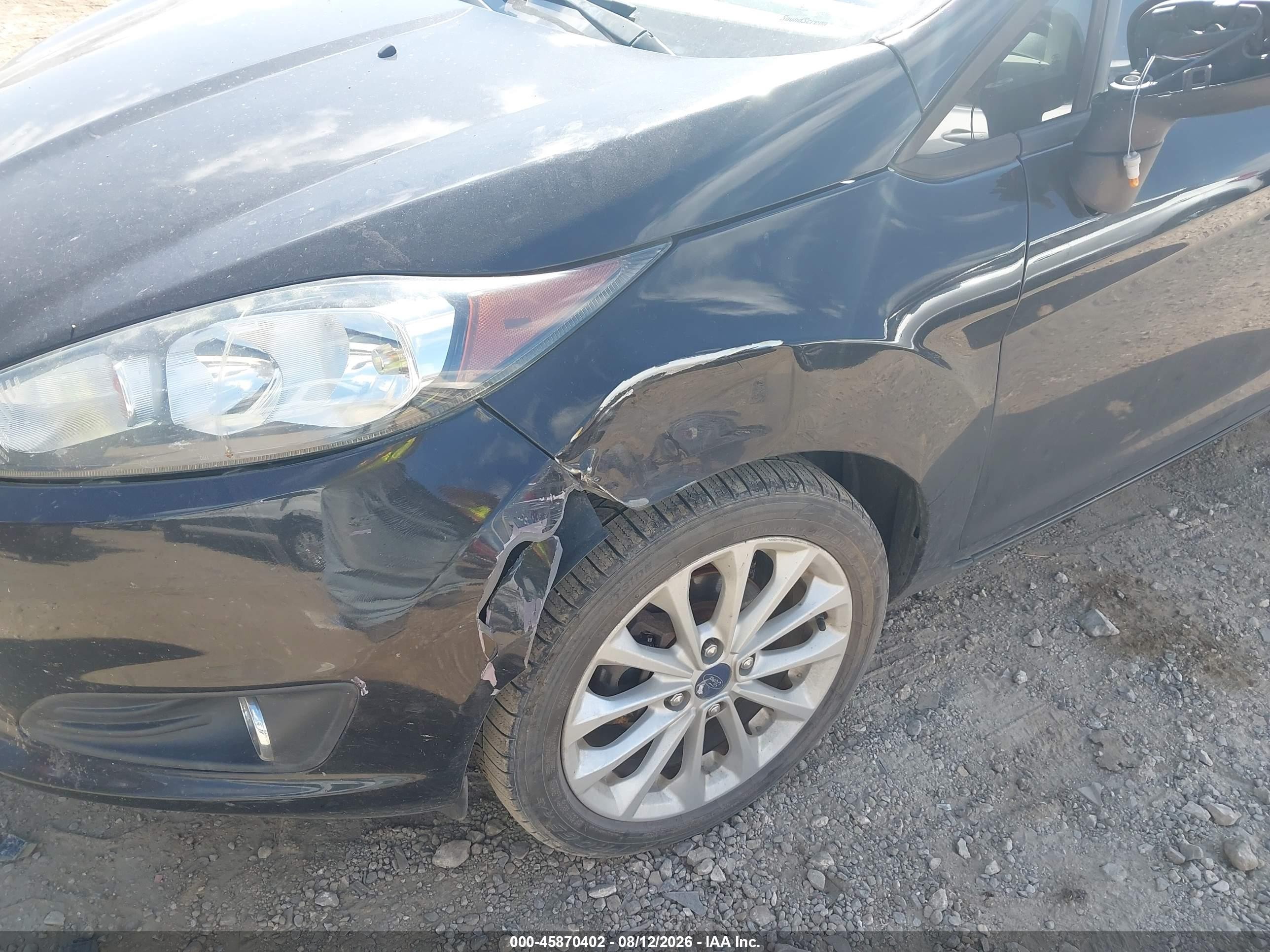 2014 Ford Fiesta Se Black vin: 3FADP4EJ0EM103757