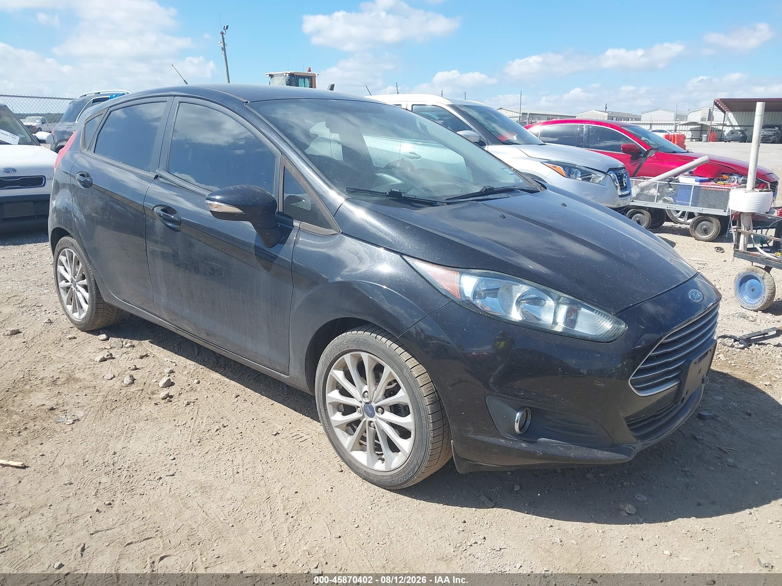2014 Ford Fiesta Se Black vin: 3FADP4EJ0EM103757