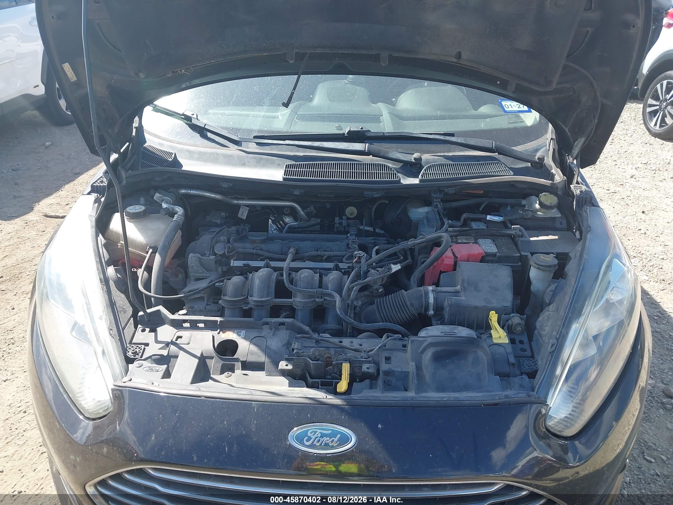 2014 Ford Fiesta Se Black vin: 3FADP4EJ0EM103757