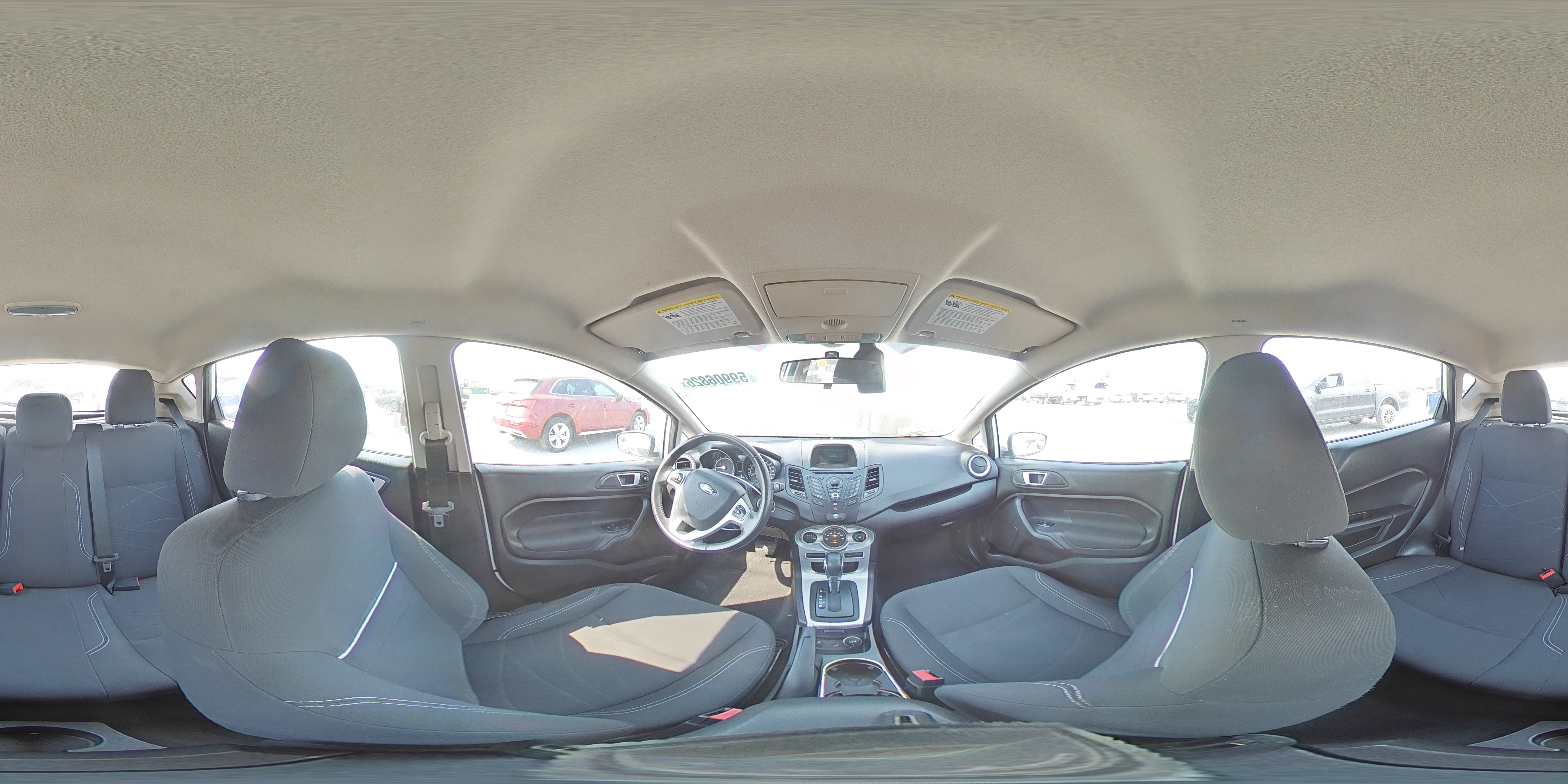 2014 Ford Fiesta Se White vin: 3FADP4EJ0EM107744