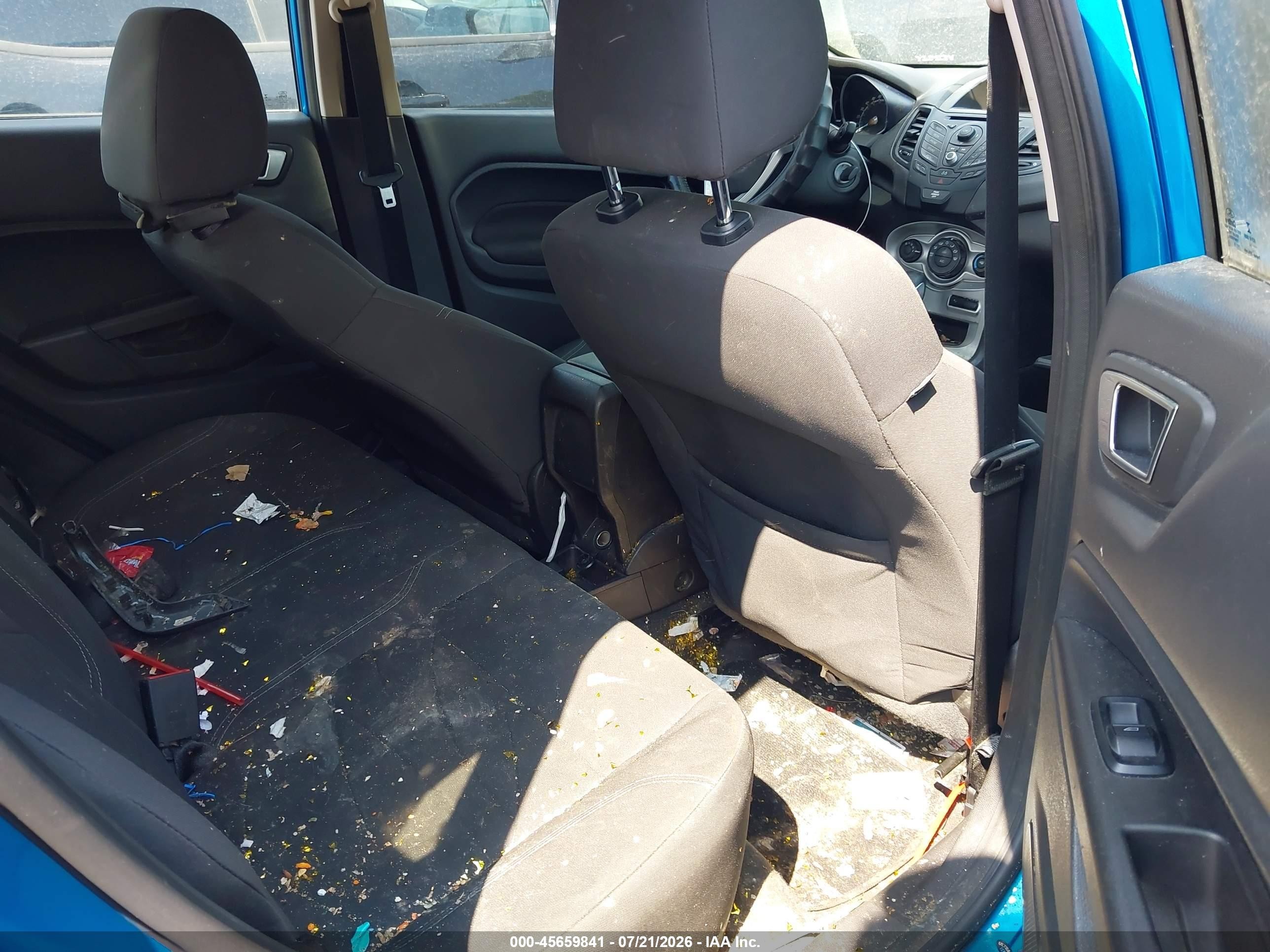2014 Ford Fiesta Se Blue vin: 3FADP4EJ0EM227026