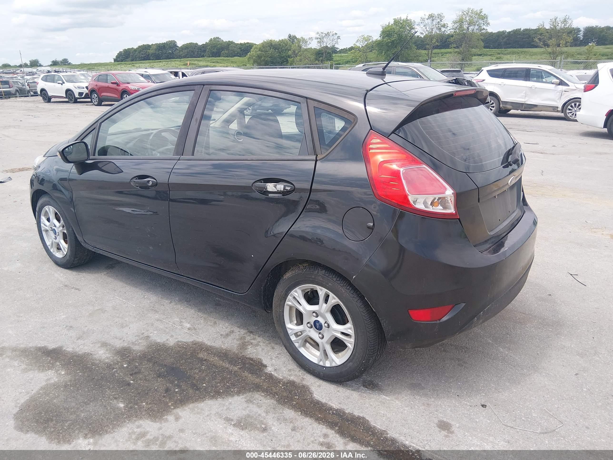 2014 Ford Fiesta Se Black vin: 3FADP4EJ0EM233814
