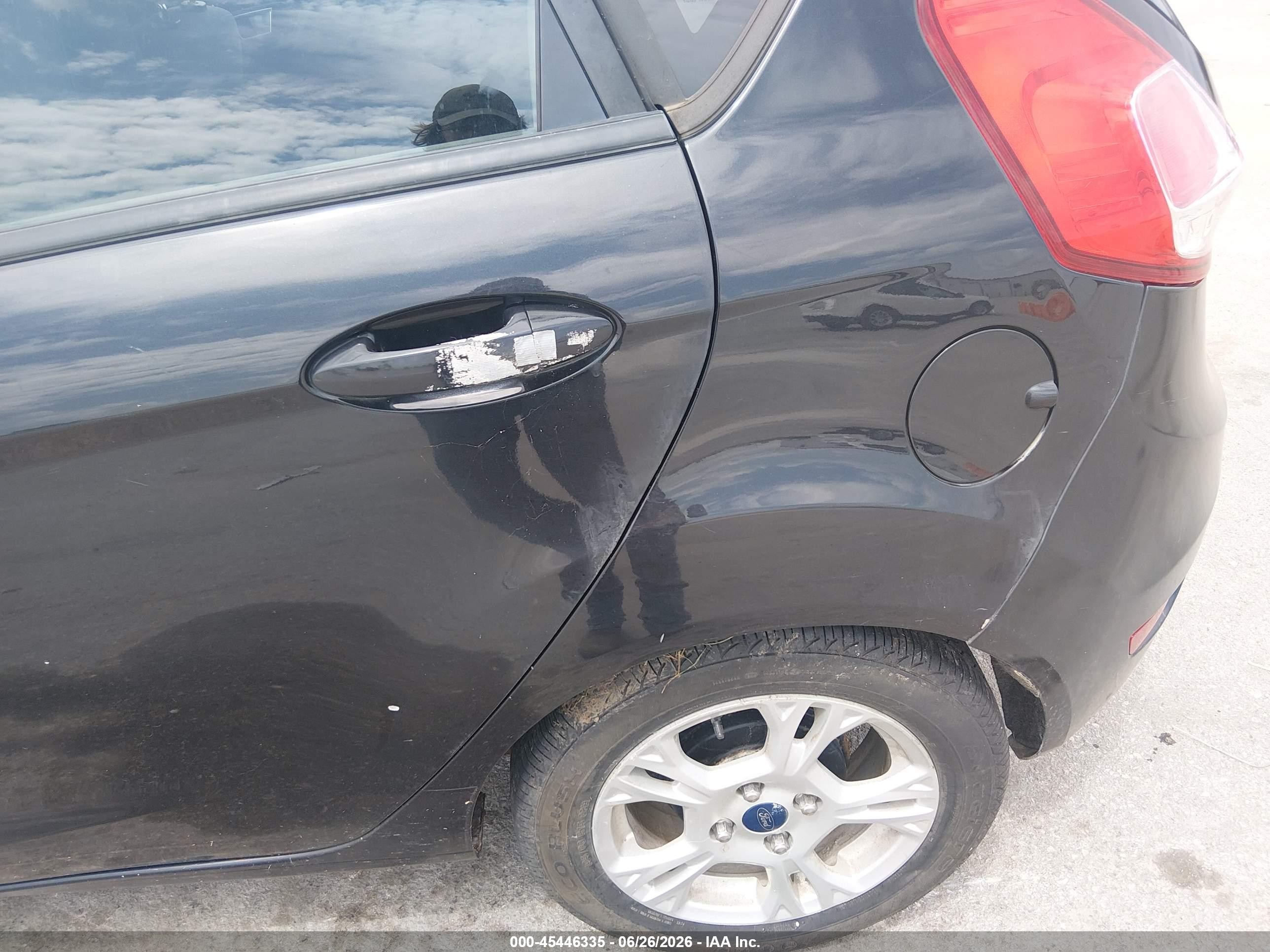 2014 Ford Fiesta Se Black vin: 3FADP4EJ0EM233814