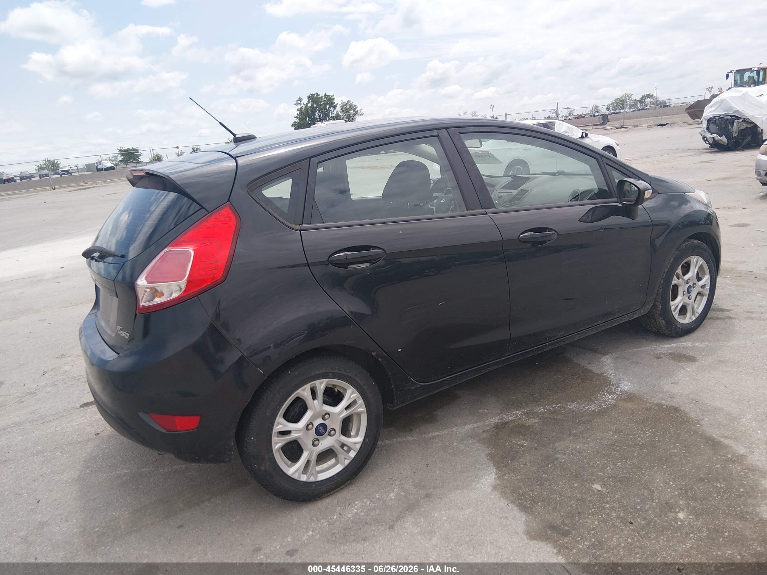 2014 Ford Fiesta Se Black vin: 3FADP4EJ0EM233814