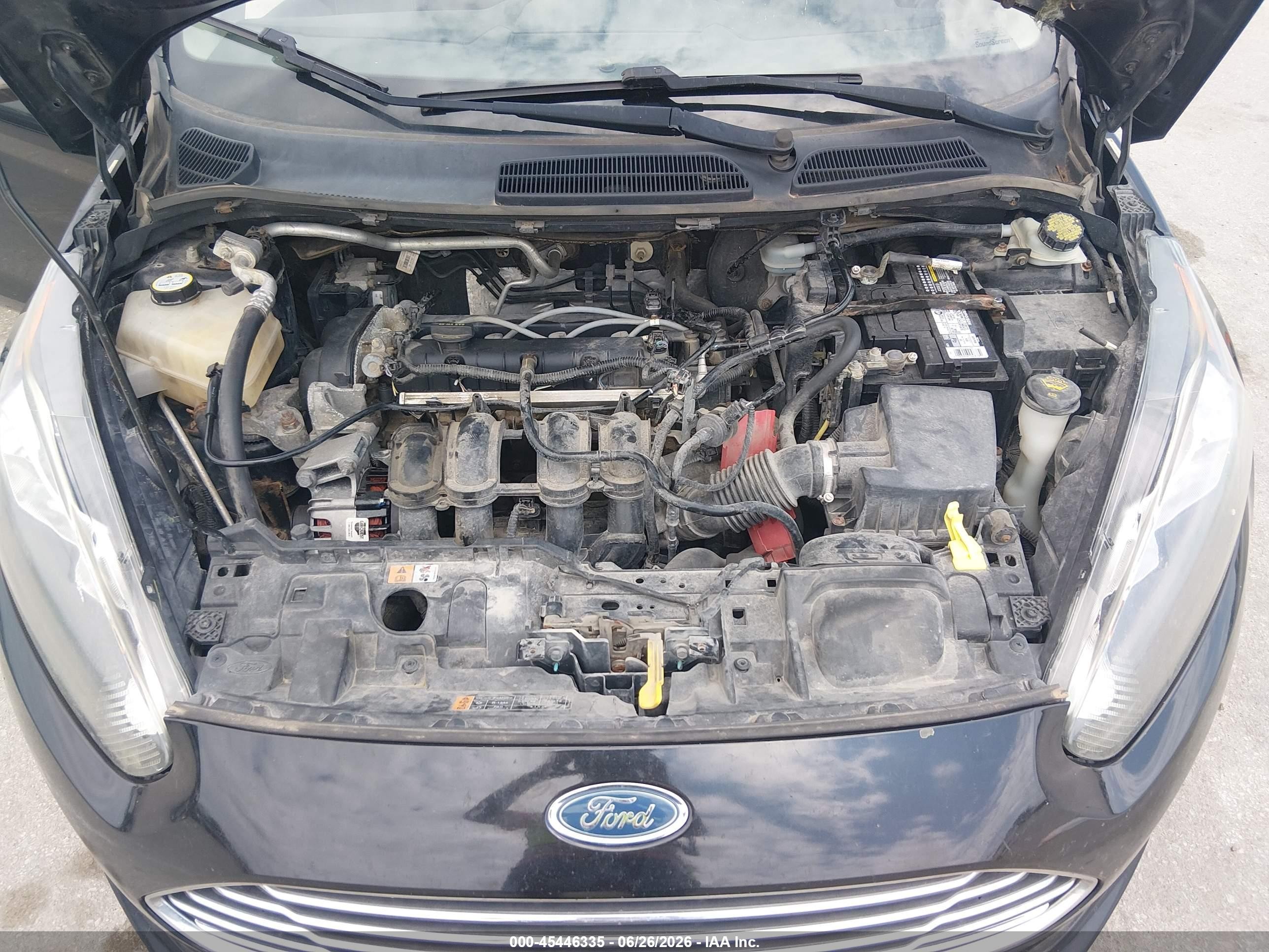 2014 Ford Fiesta Se Black vin: 3FADP4EJ0EM233814