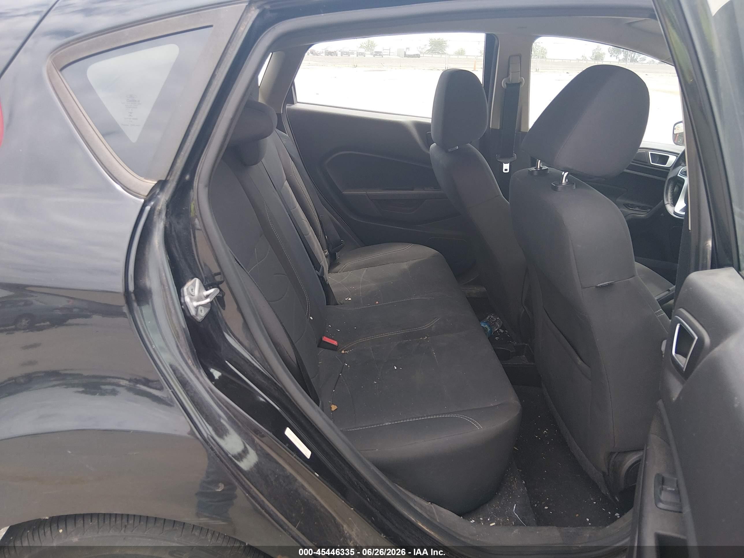 2014 Ford Fiesta Se Black vin: 3FADP4EJ0EM233814