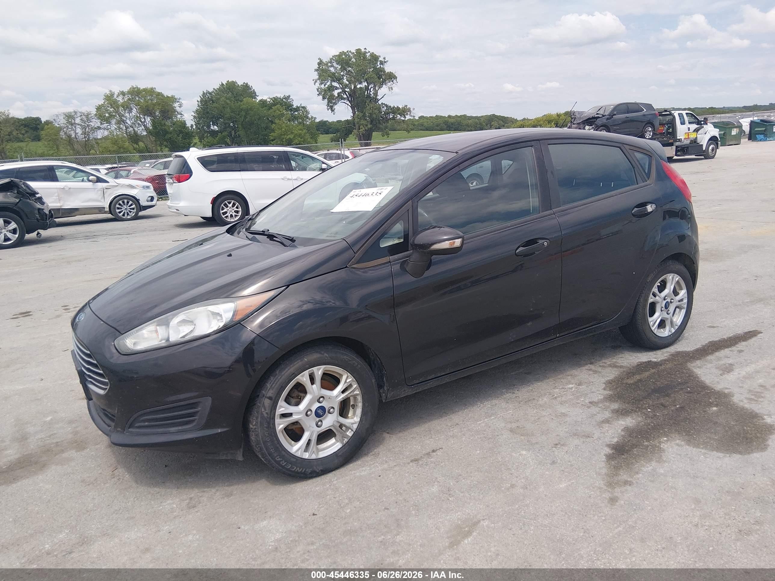 2014 Ford Fiesta Se Black vin: 3FADP4EJ0EM233814