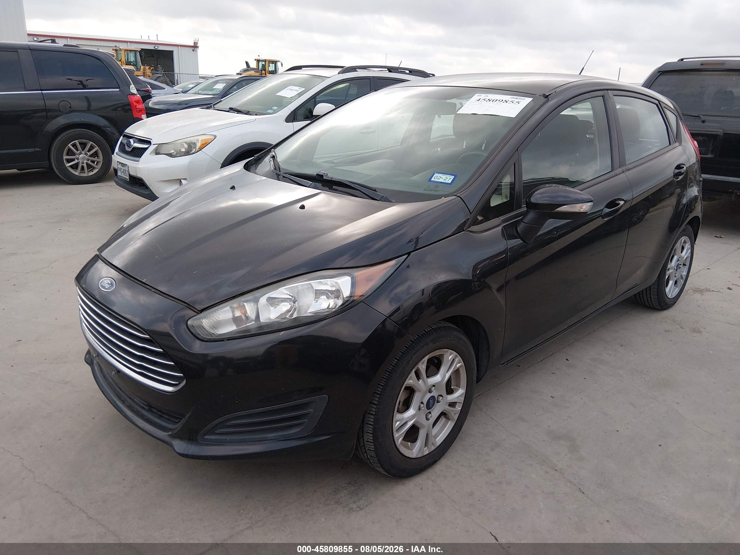 2015 Ford Fiesta Se Black vin: 3FADP4EJ0FM101525