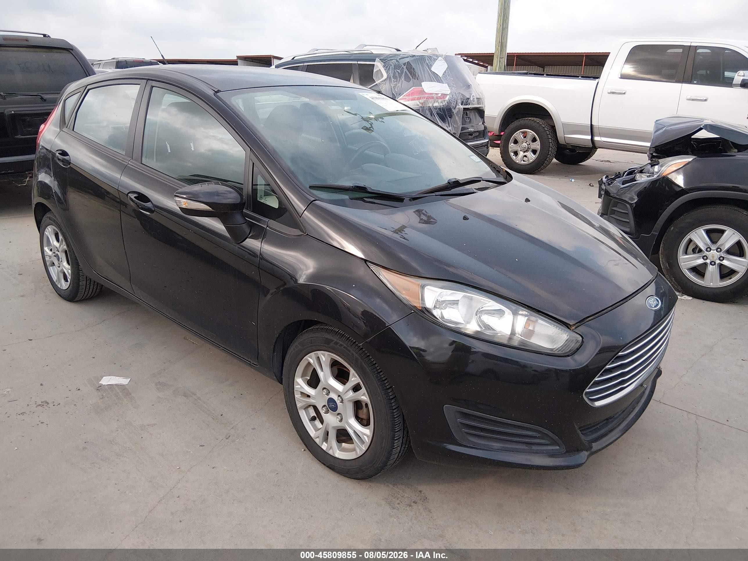 2015 Ford Fiesta Se Black vin: 3FADP4EJ0FM101525