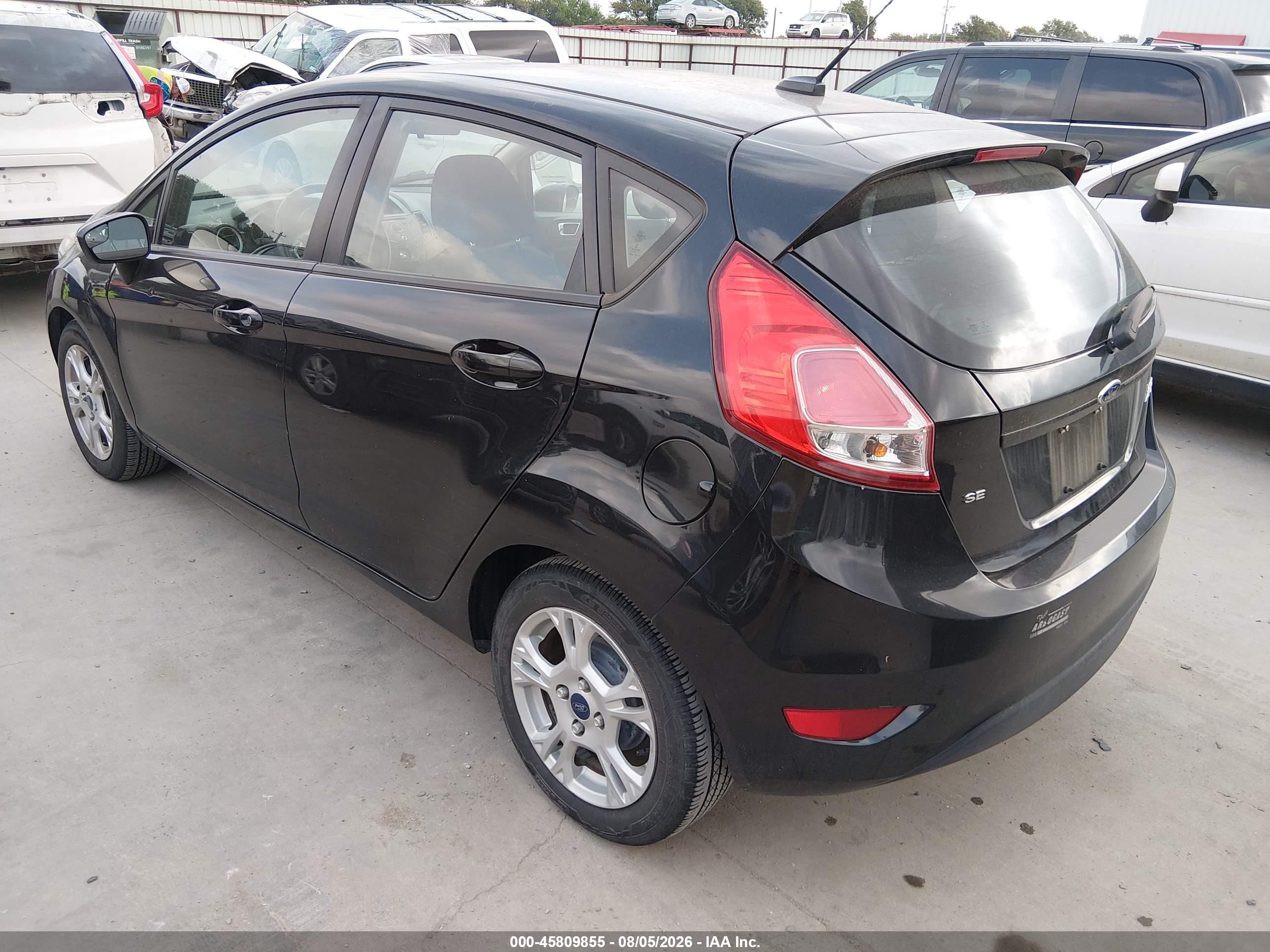 2015 Ford Fiesta Se Black vin: 3FADP4EJ0FM101525