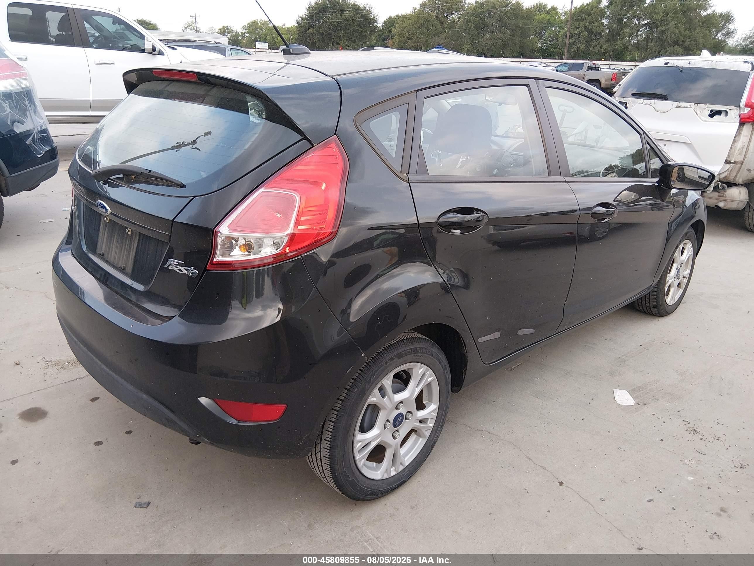2015 Ford Fiesta Se Black vin: 3FADP4EJ0FM101525