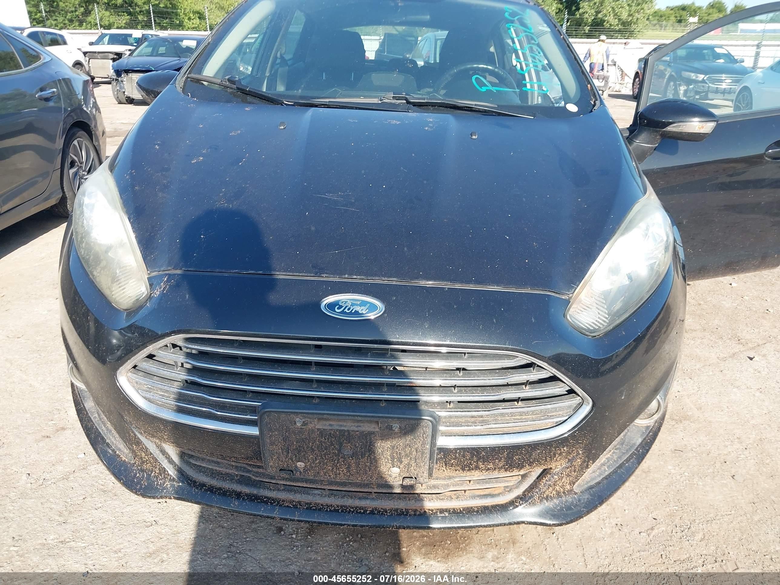2015 Ford Fiesta Se Black vin: 3FADP4EJ0FM146755