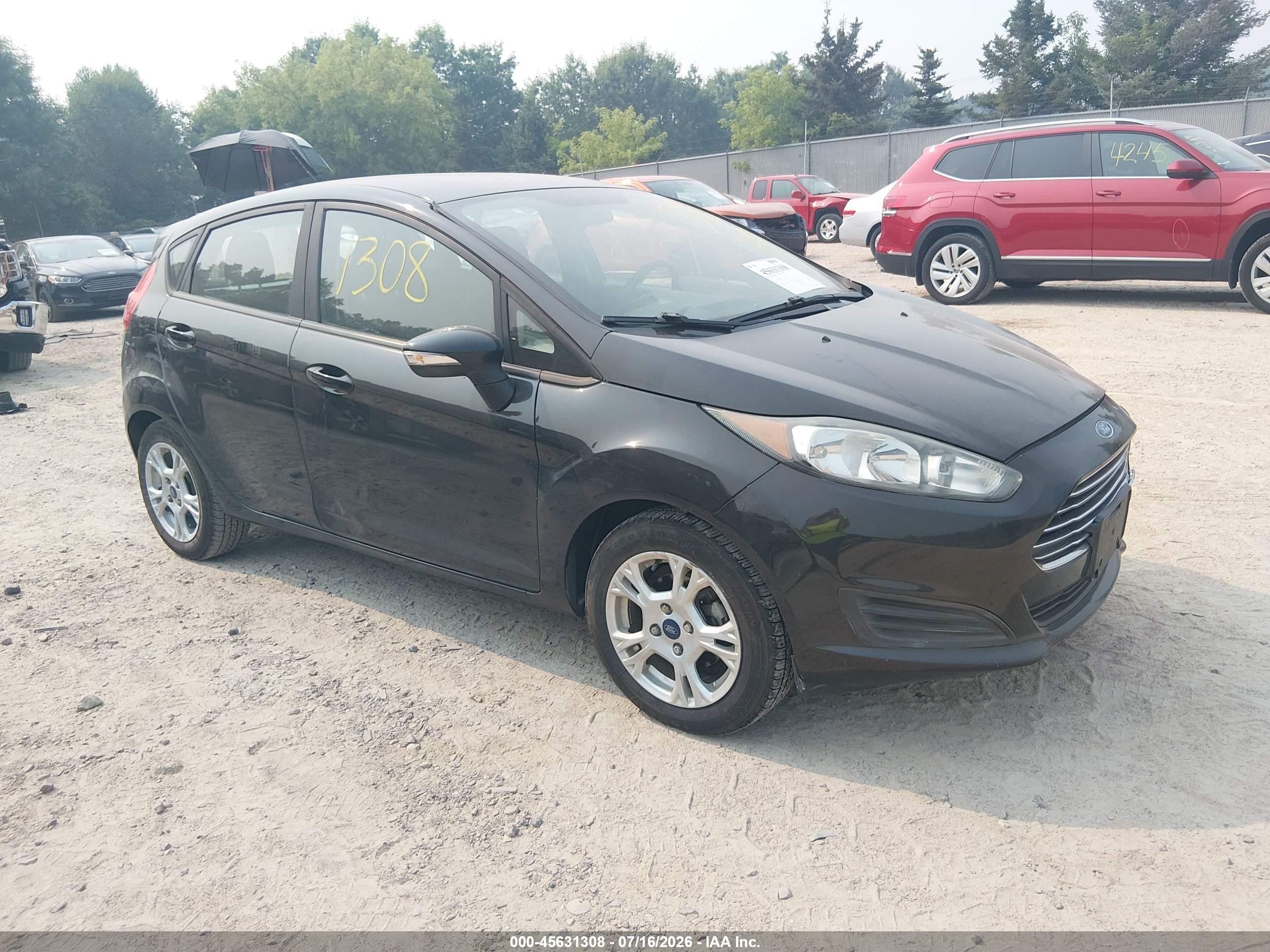 2015 Ford Fiesta Se Gray vin: 3FADP4EJ0FM187077