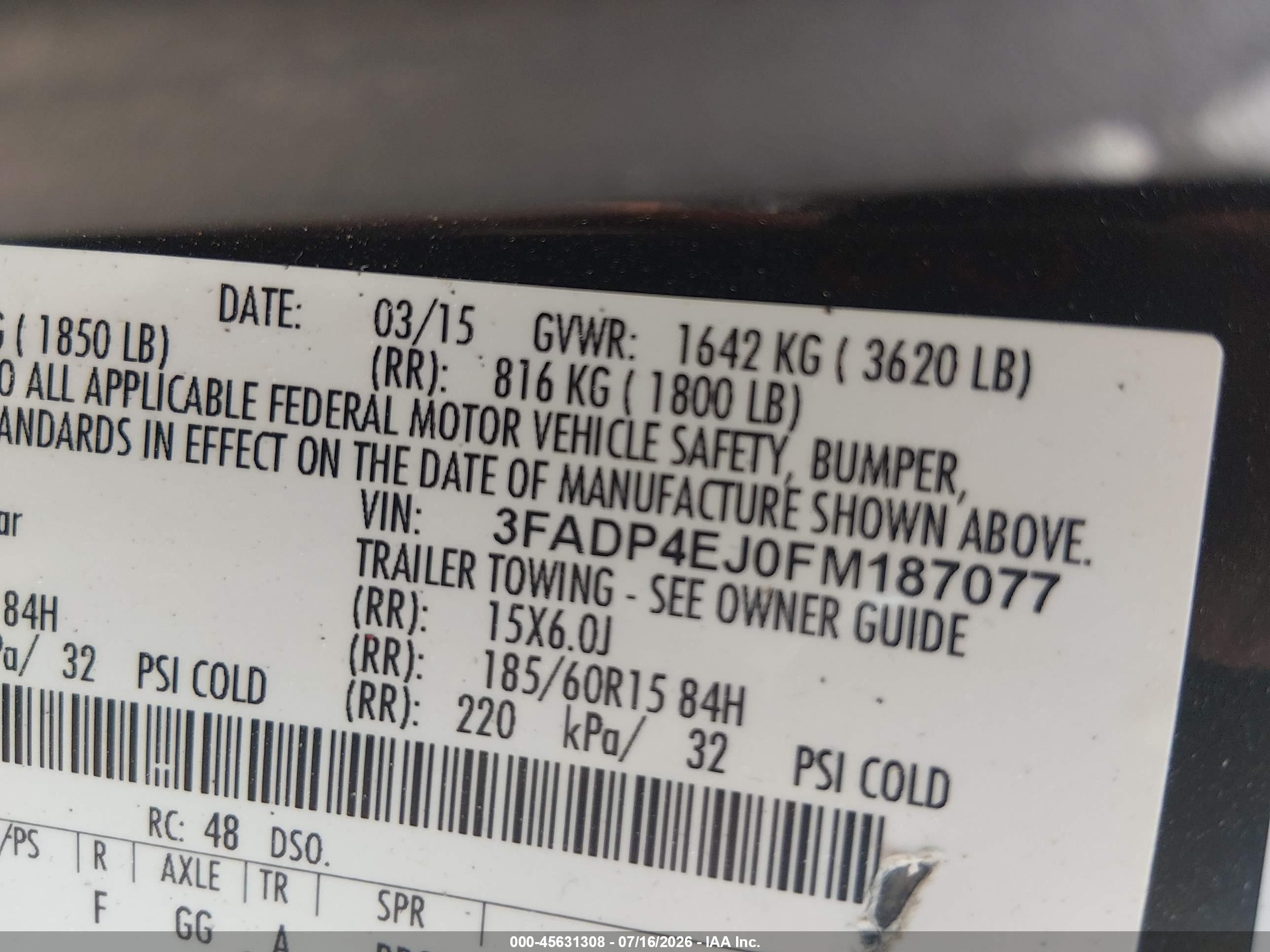 2015 Ford Fiesta Se Gray vin: 3FADP4EJ0FM187077