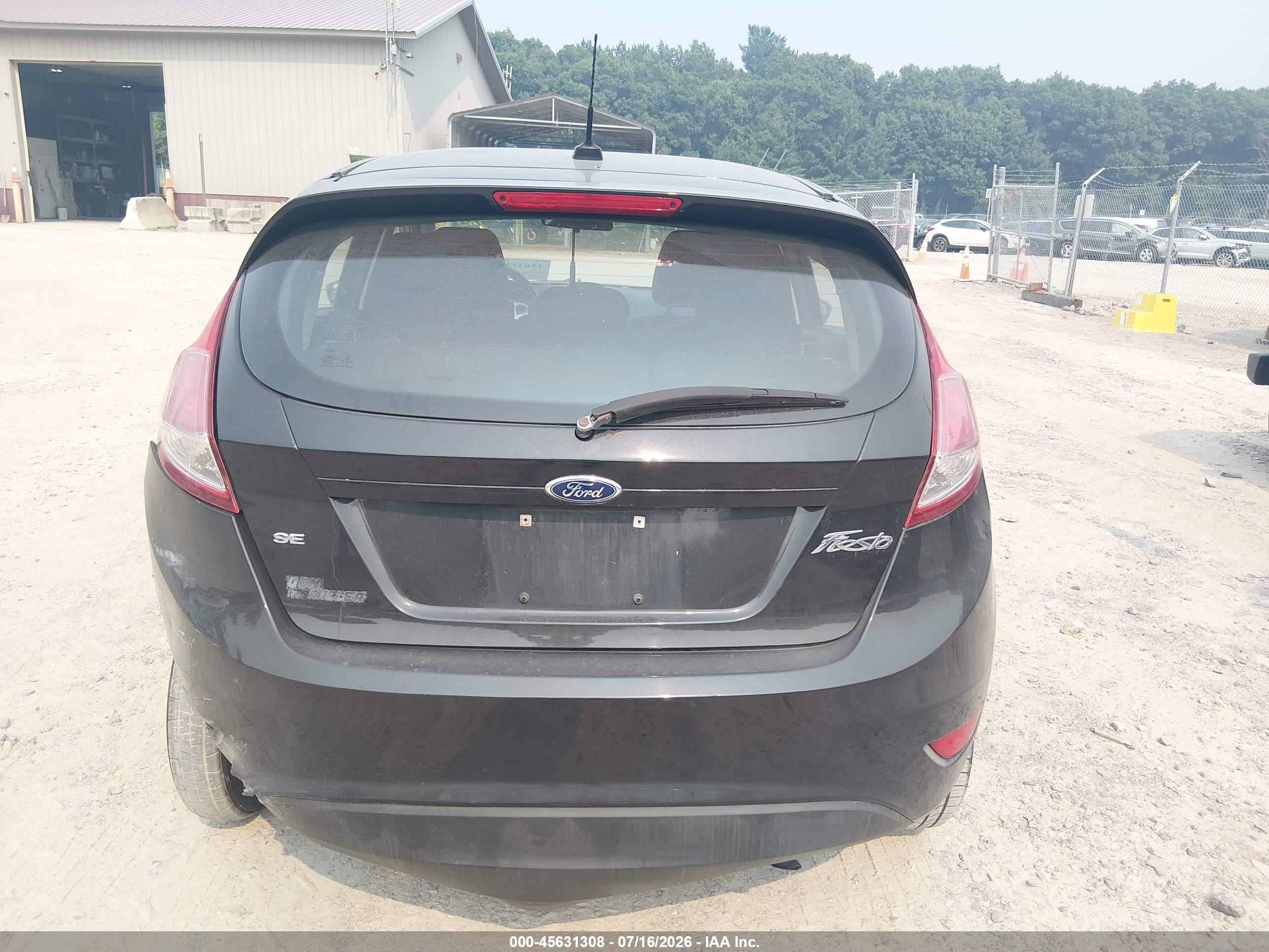 2015 Ford Fiesta Se Gray vin: 3FADP4EJ0FM187077